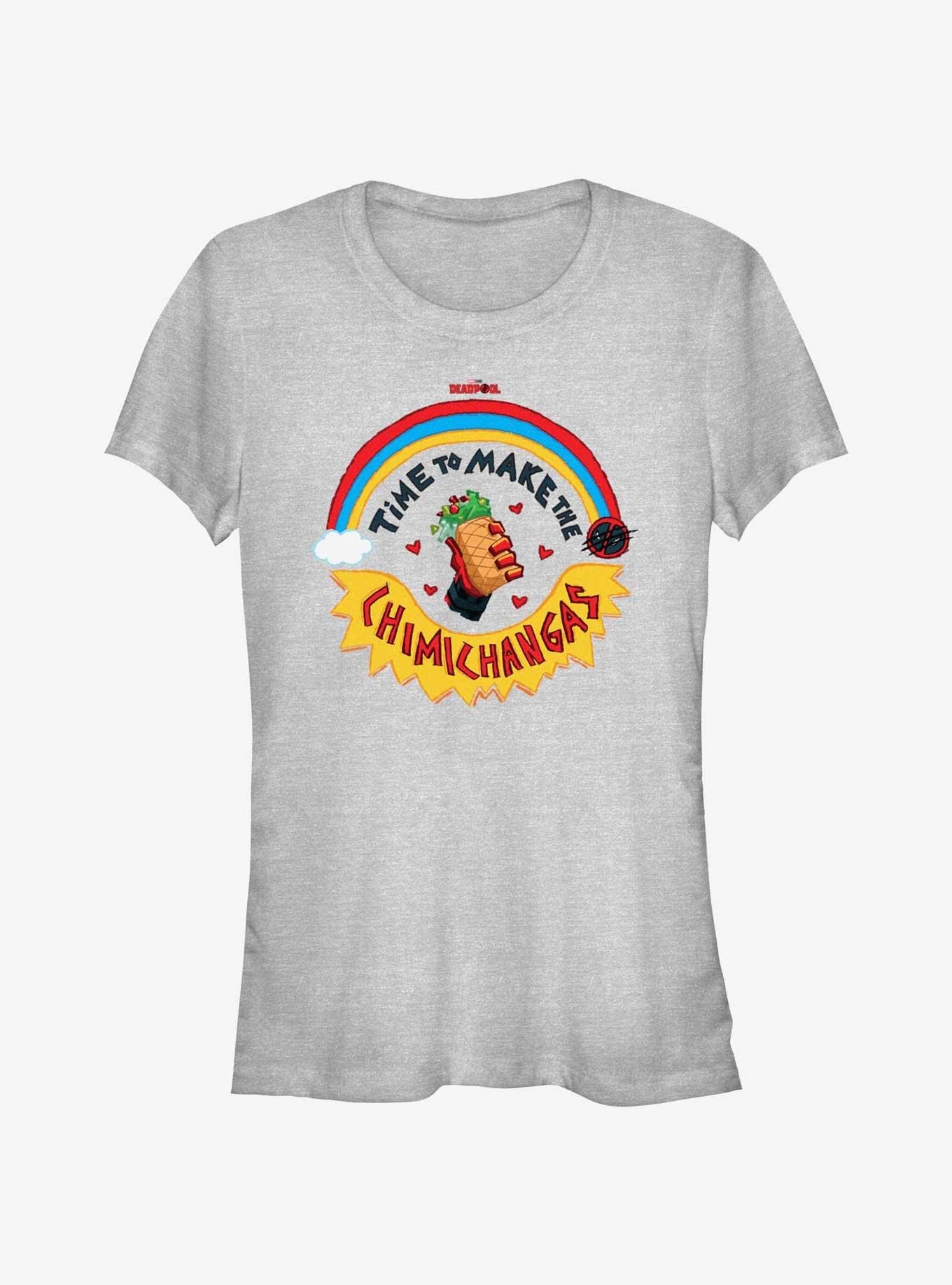 Marvel Deadpool & Wolverine Make The Chimichangas Girls T-Shirt, ATH HTR, hi-res