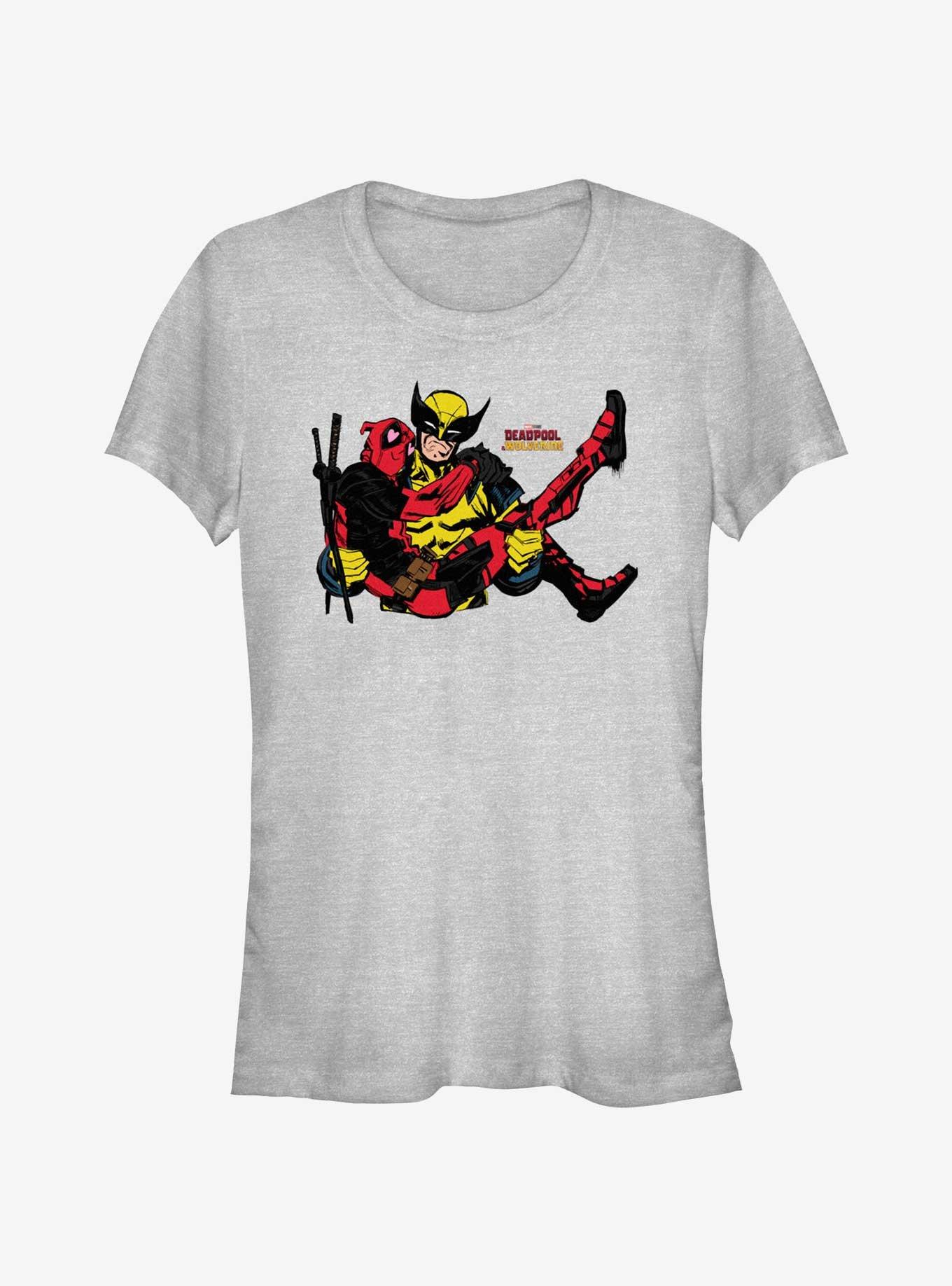 Marvel Deadpool & Wolverine Damsel Deadpool Girls T-Shirt