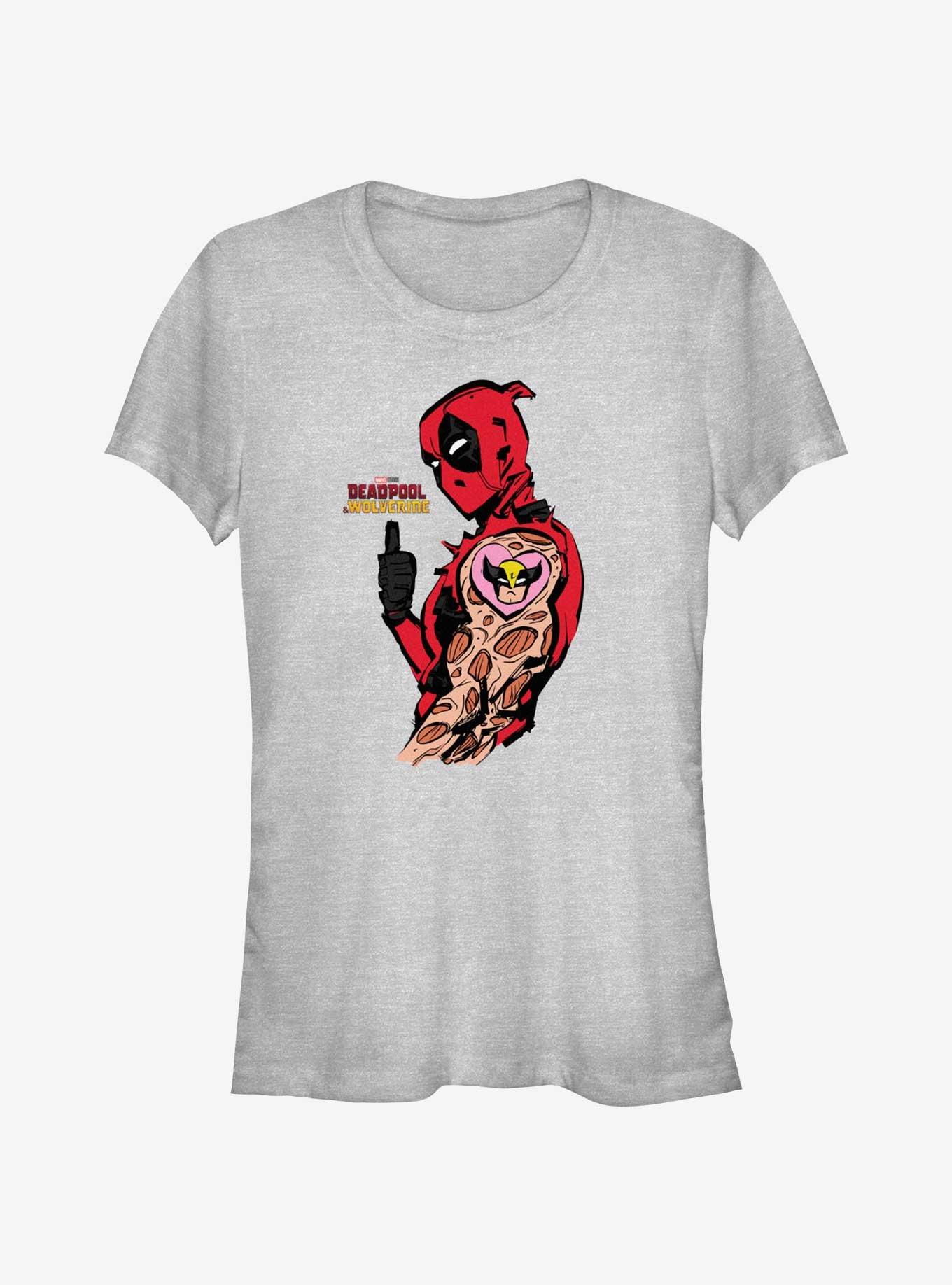 Marvel Deadpool & Wolverine Heart Wolverine Tattoo Girls T-Shirt, , hi-res