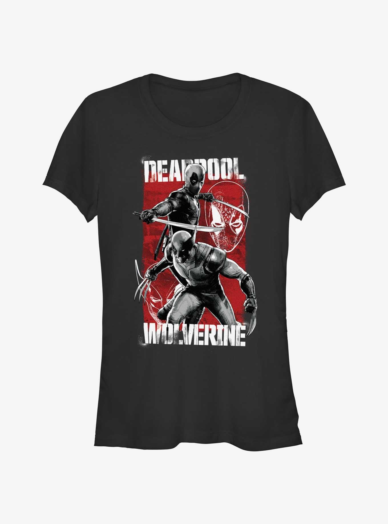 Marvel Deadpool & Wolverine Hero Portrait Girls T-Shirt, , hi-res