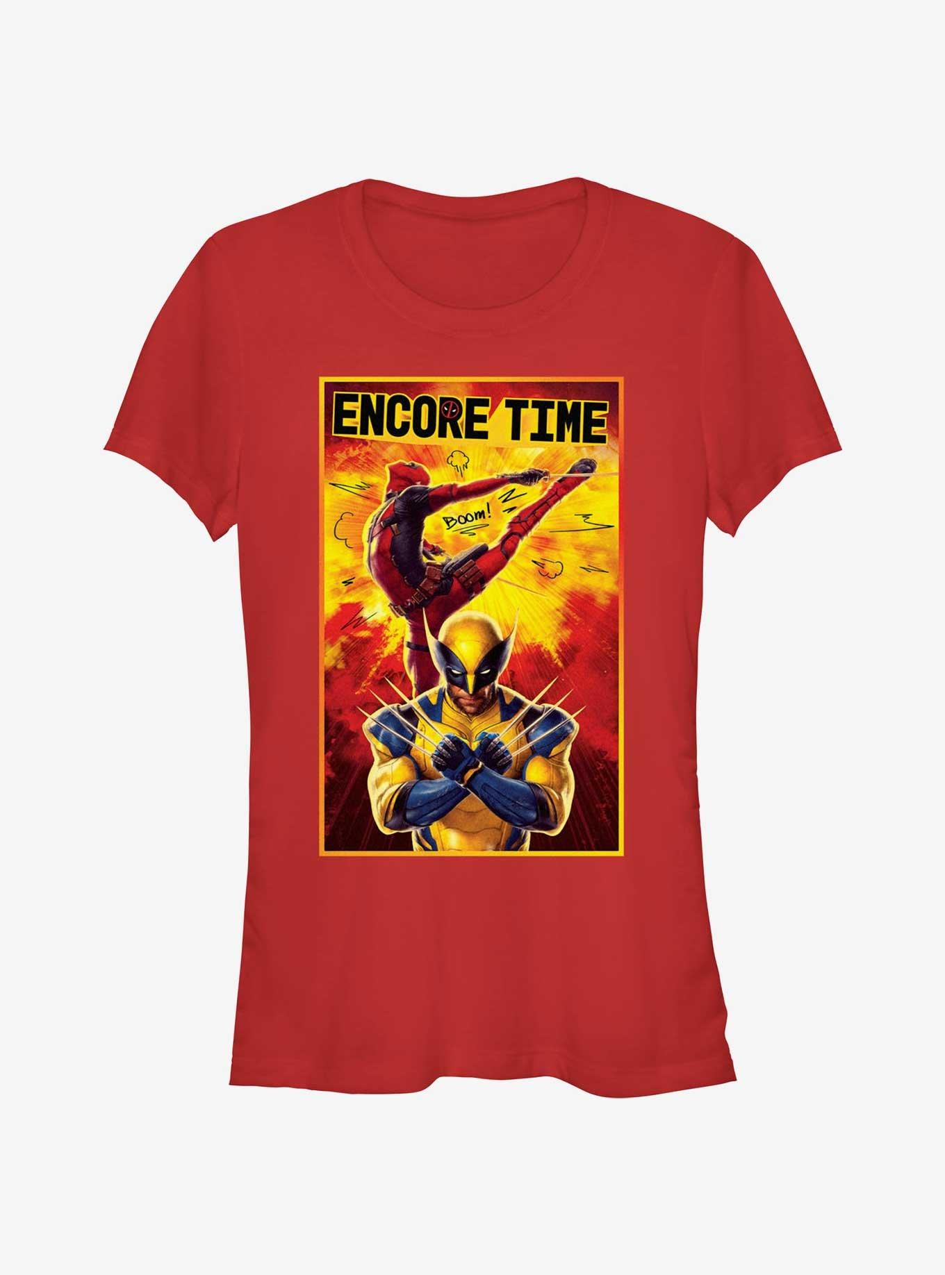 Marvel Deadpool & Wolverine Encore Time Poster Girls T-Shirt