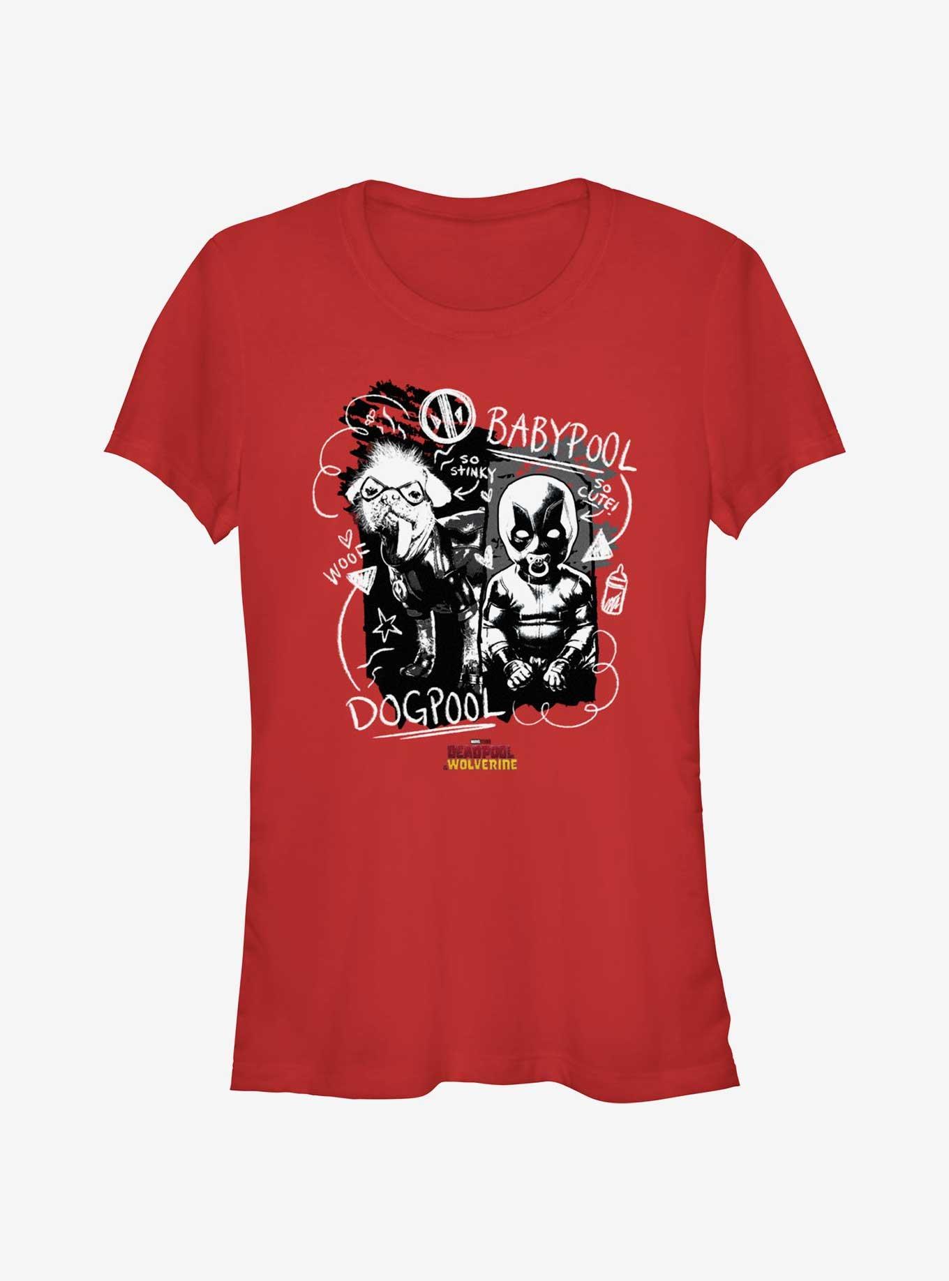 Marvel Deadpool & Wolverine Babypool And Dogpool Girls T-Shirt, , hi-res