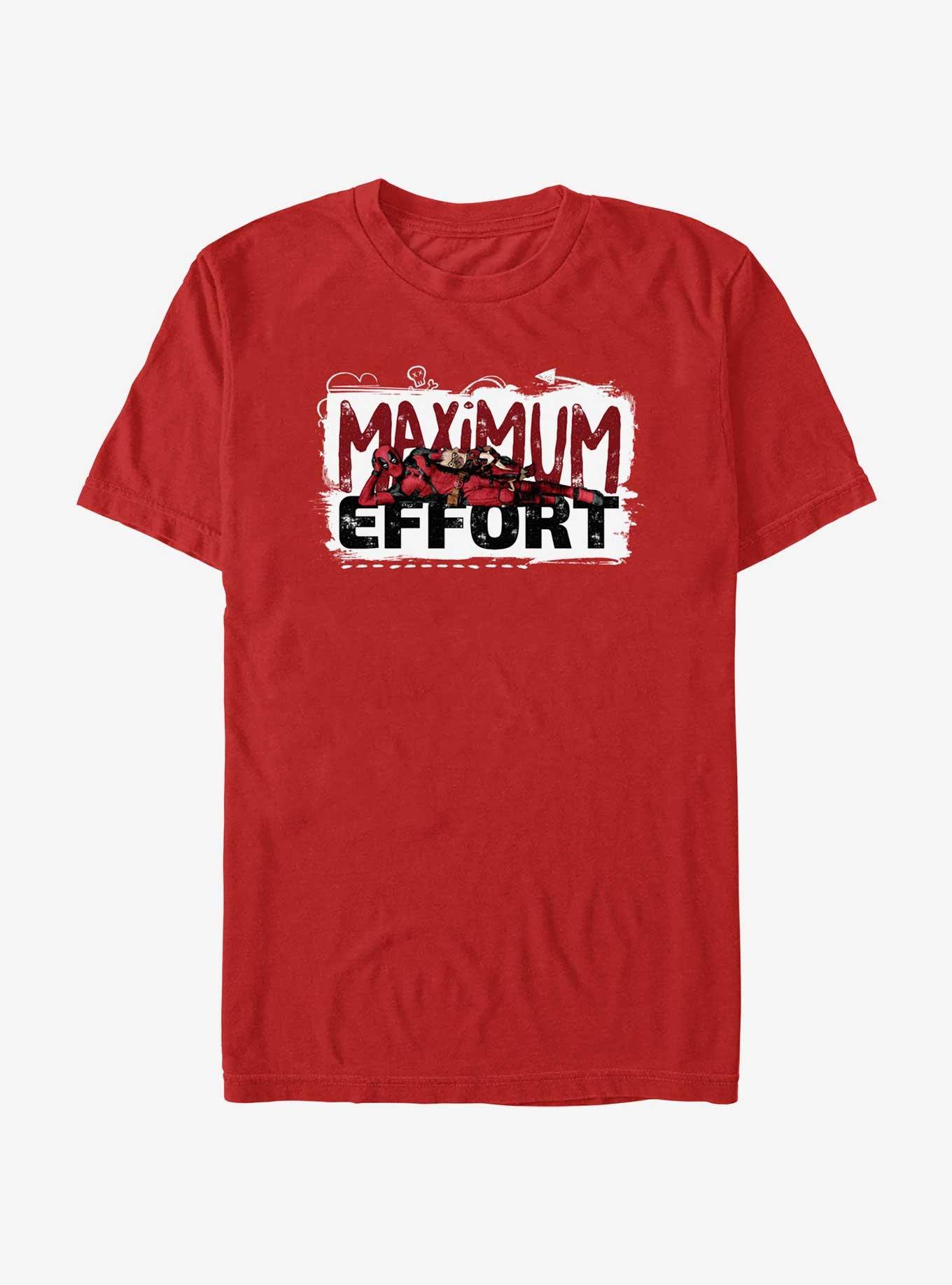 Marvel Deadpool & Wolverine Maximum Effort T-Shirt, RED, hi-res