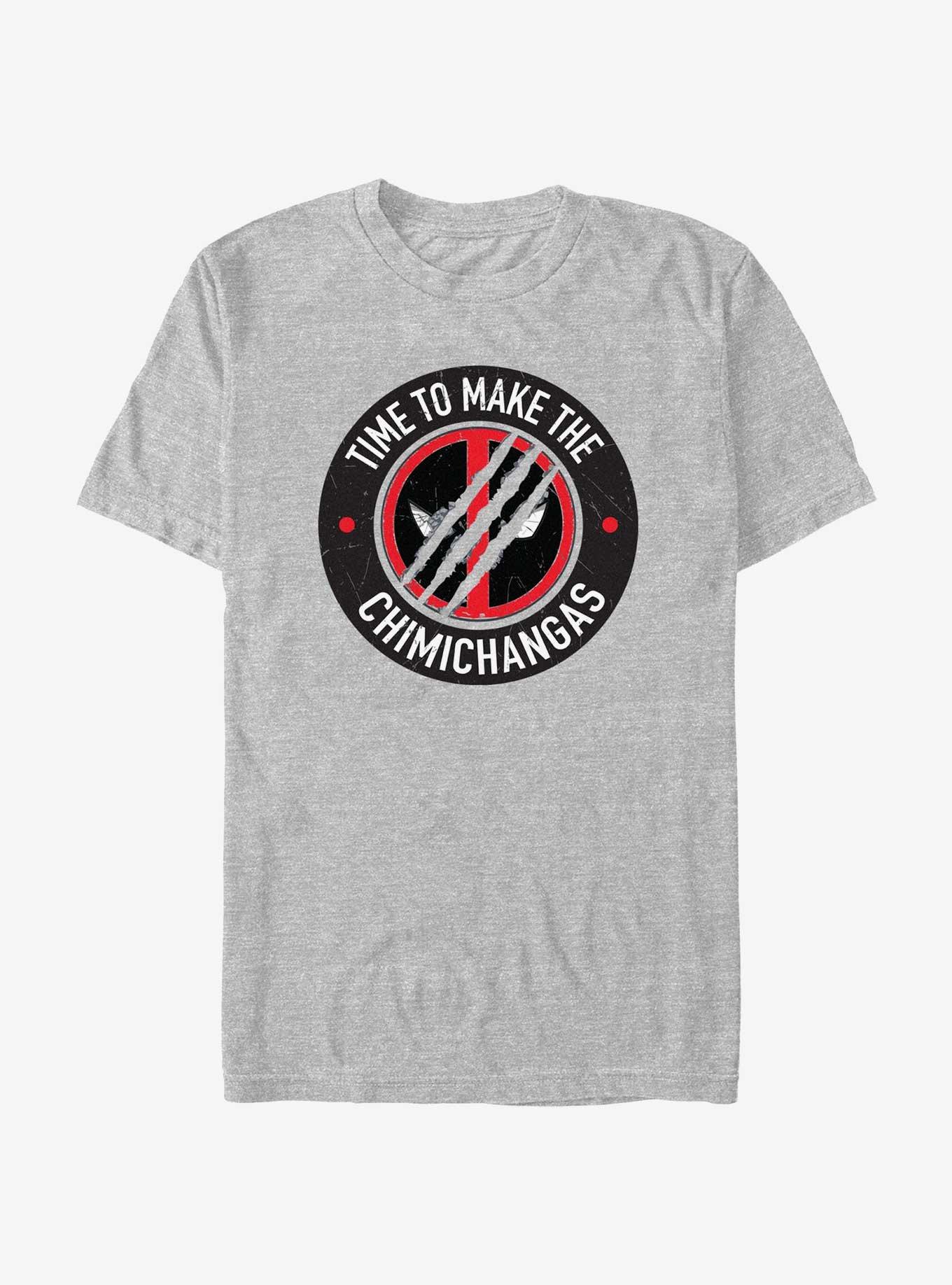 Marvel Deadpool & Wolverine Time To Make The Chimichangas T-Shirt, ATH HTR, hi-res