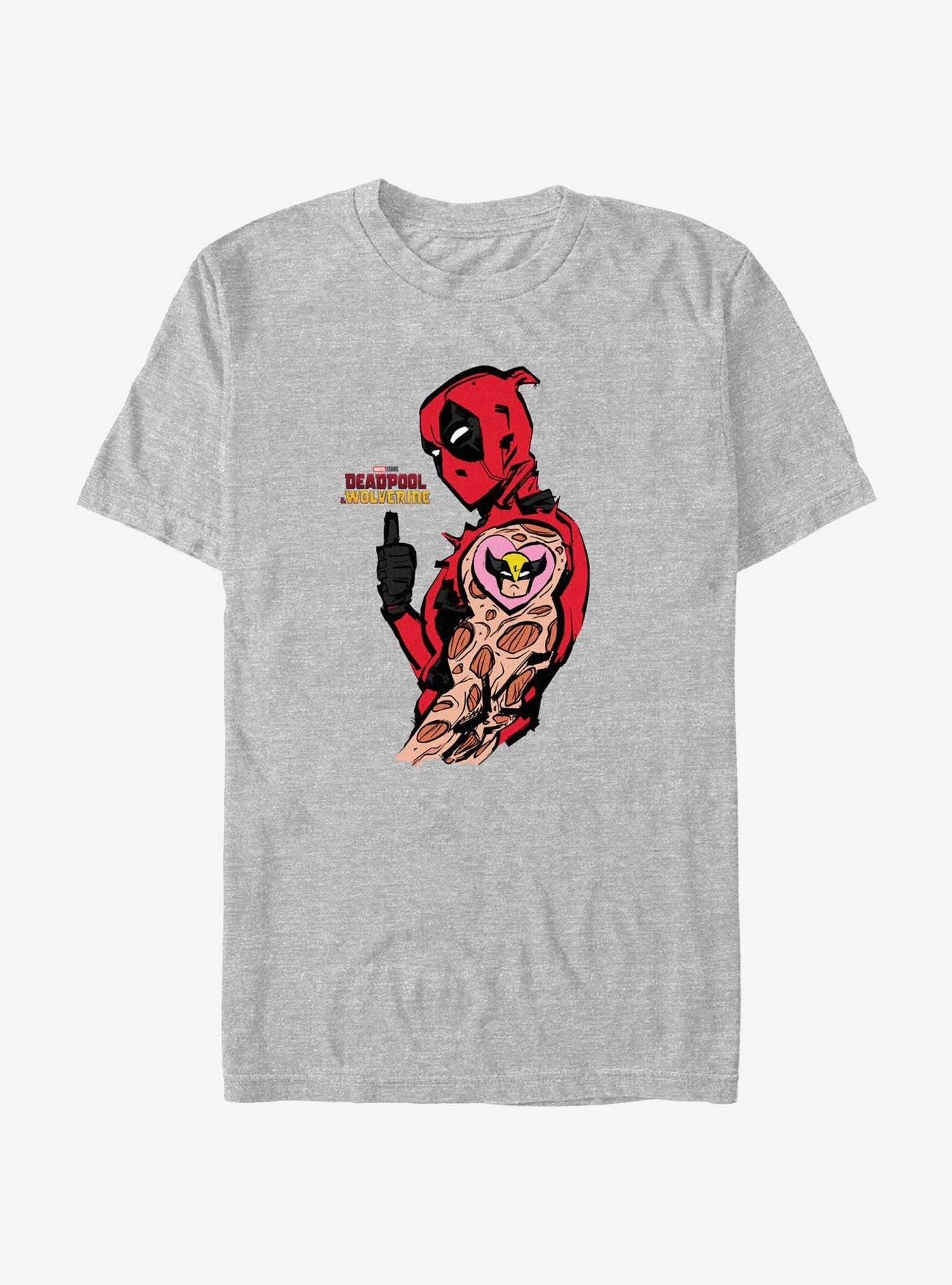 Marvel Deadpool & Wolverine Heart Wolverine Tattoo T-Shirt, ATH HTR, hi-res