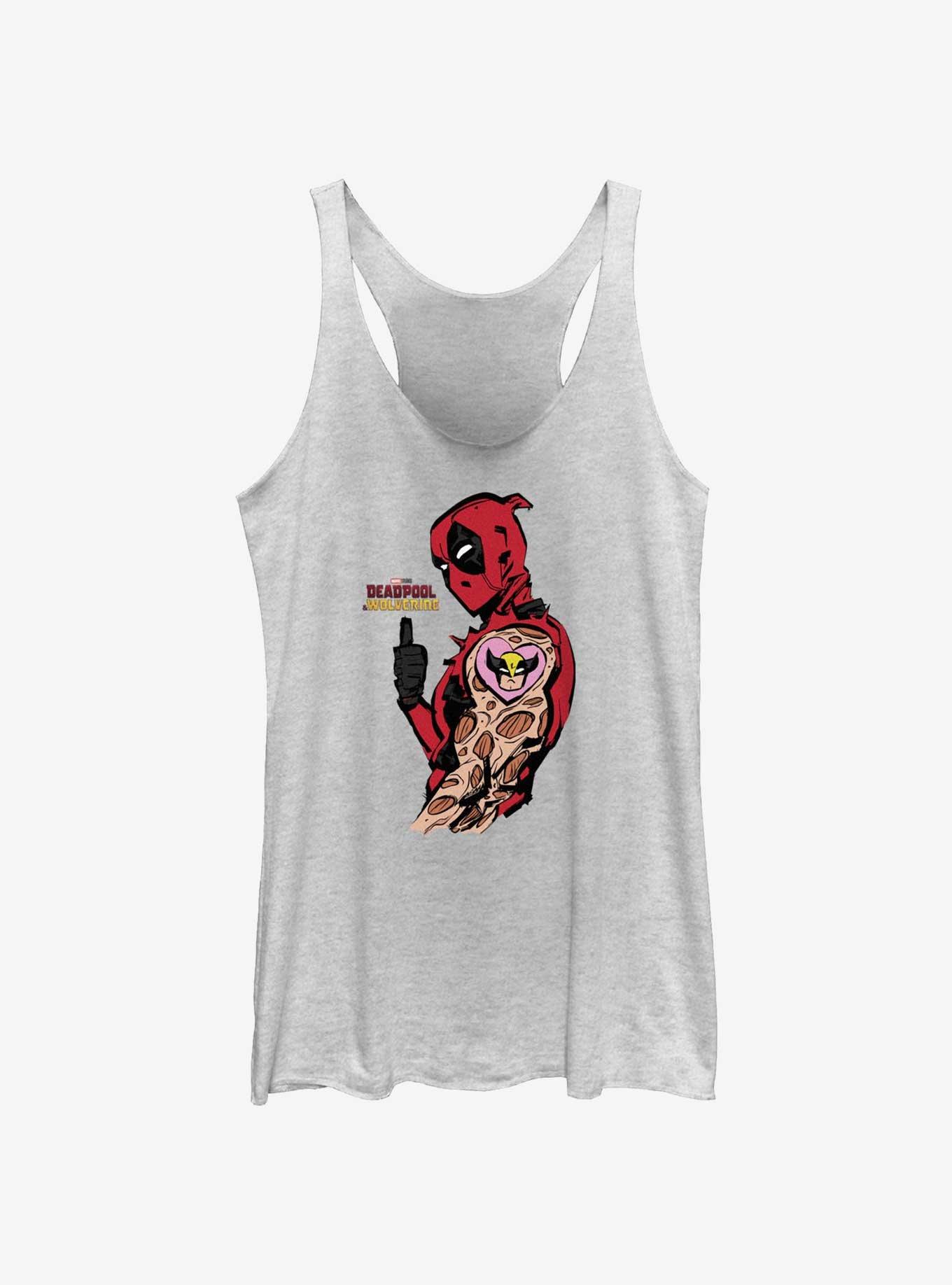 Marvel Deadpool & Wolverine Heart Wolverine Tattoo Girls Tank