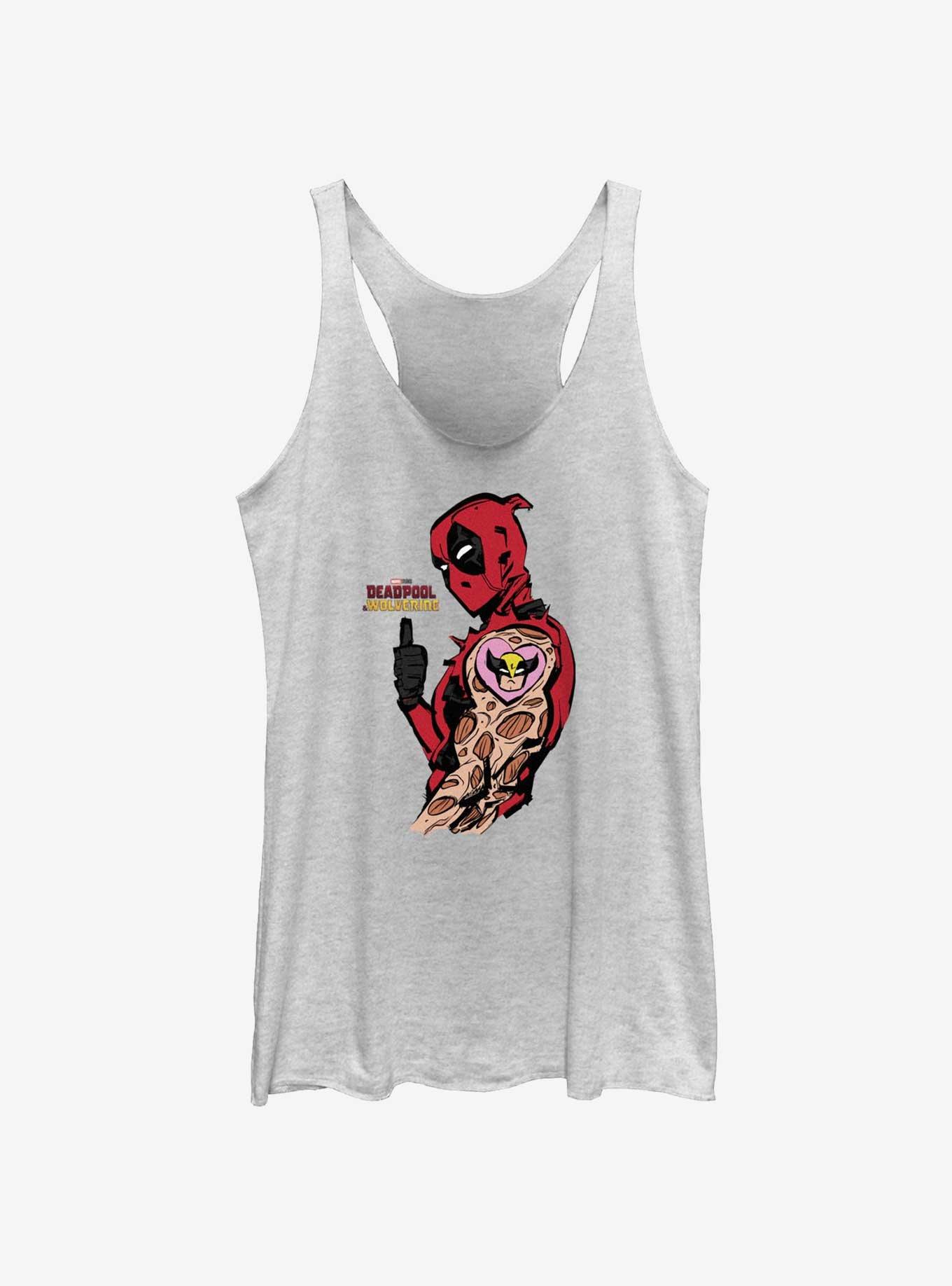 Marvel Deadpool & Wolverine Heart Tattoo Girls Tank