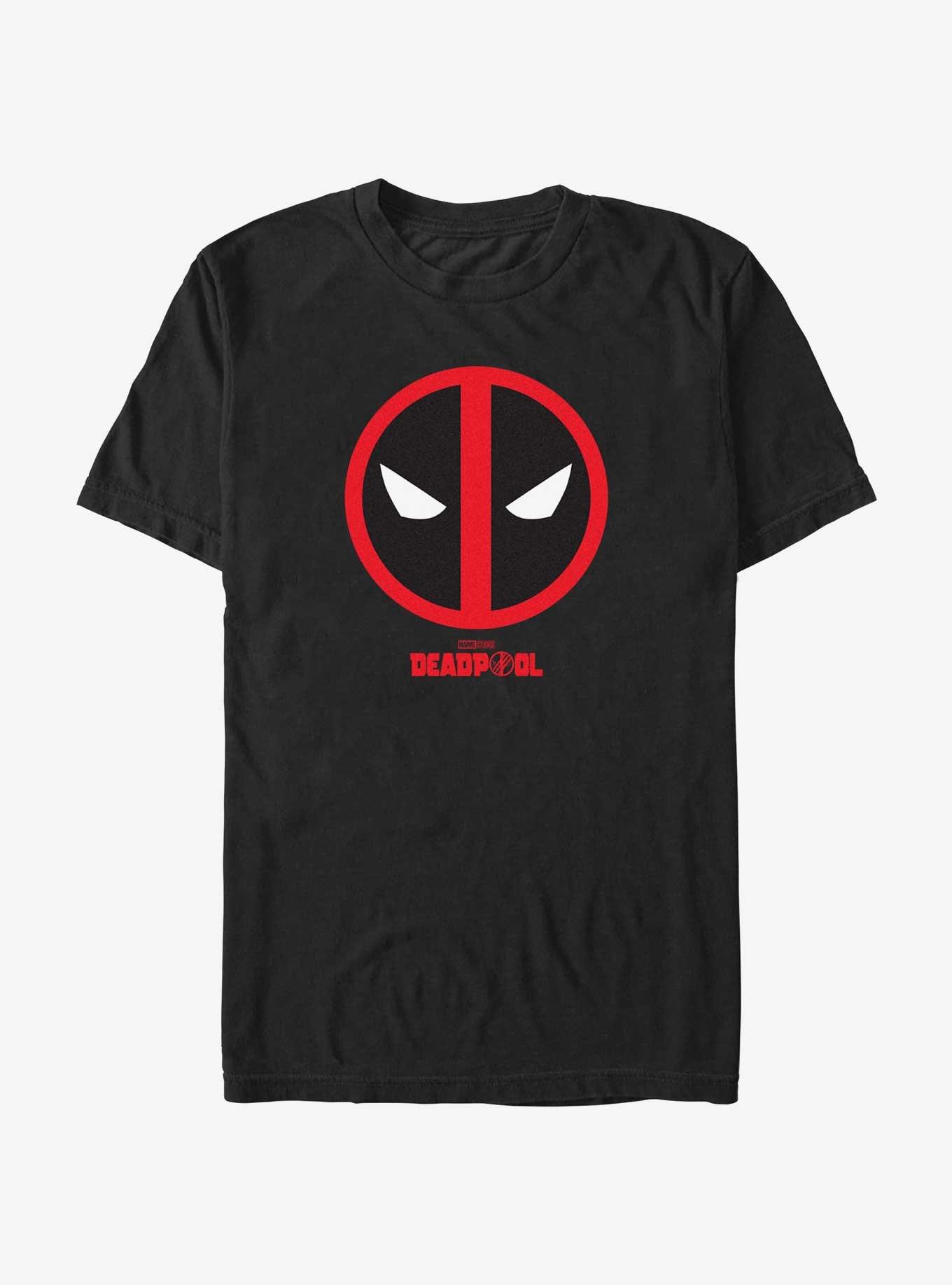 Marvel Deadpool & Wolverine Evil Eye Logo T-Shirt, BLACK, hi-res