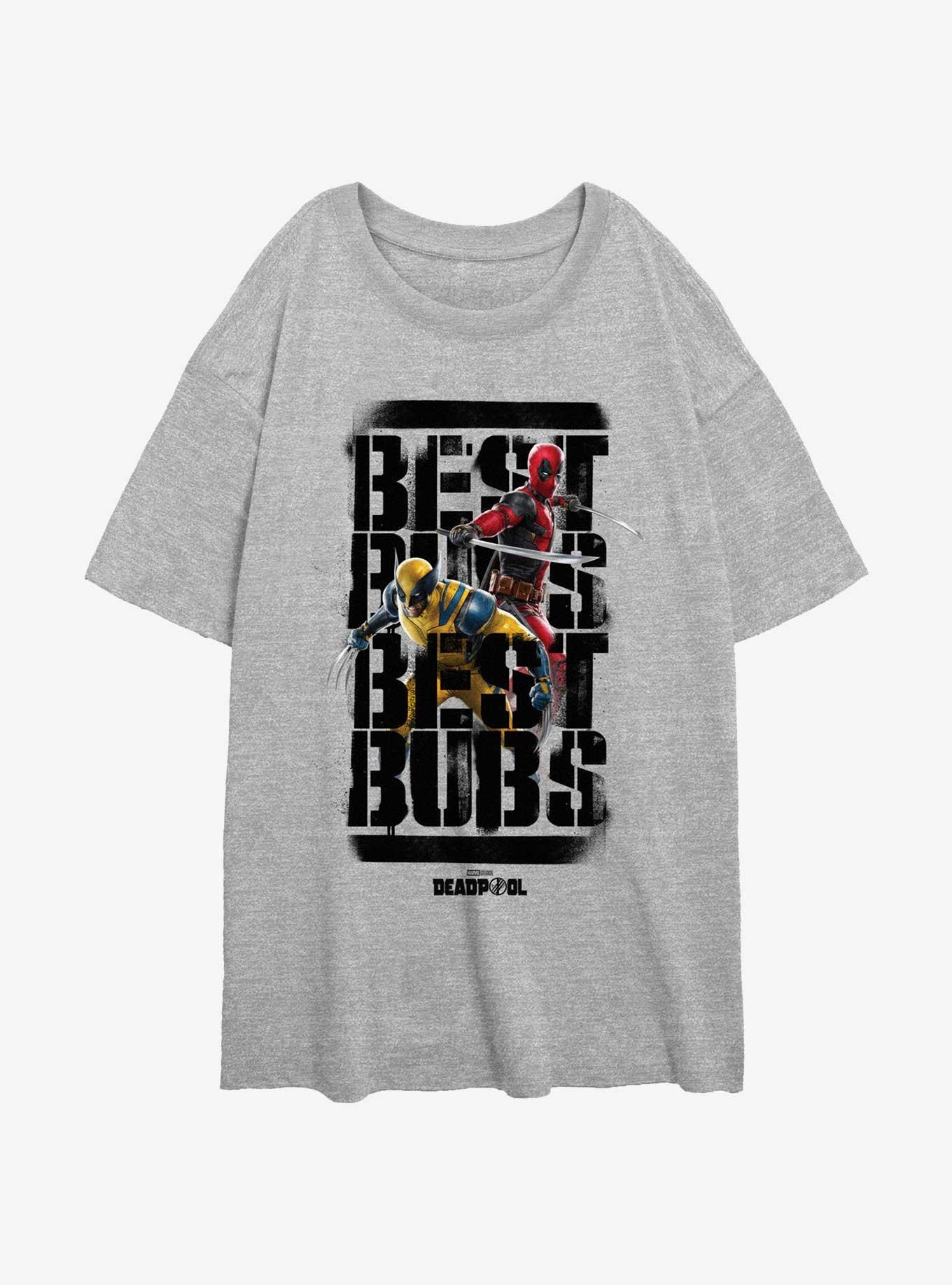 Marvel Deadpool & Wolverine Best Bubs Heroes Girls Oversized T-Shirt, , hi-res