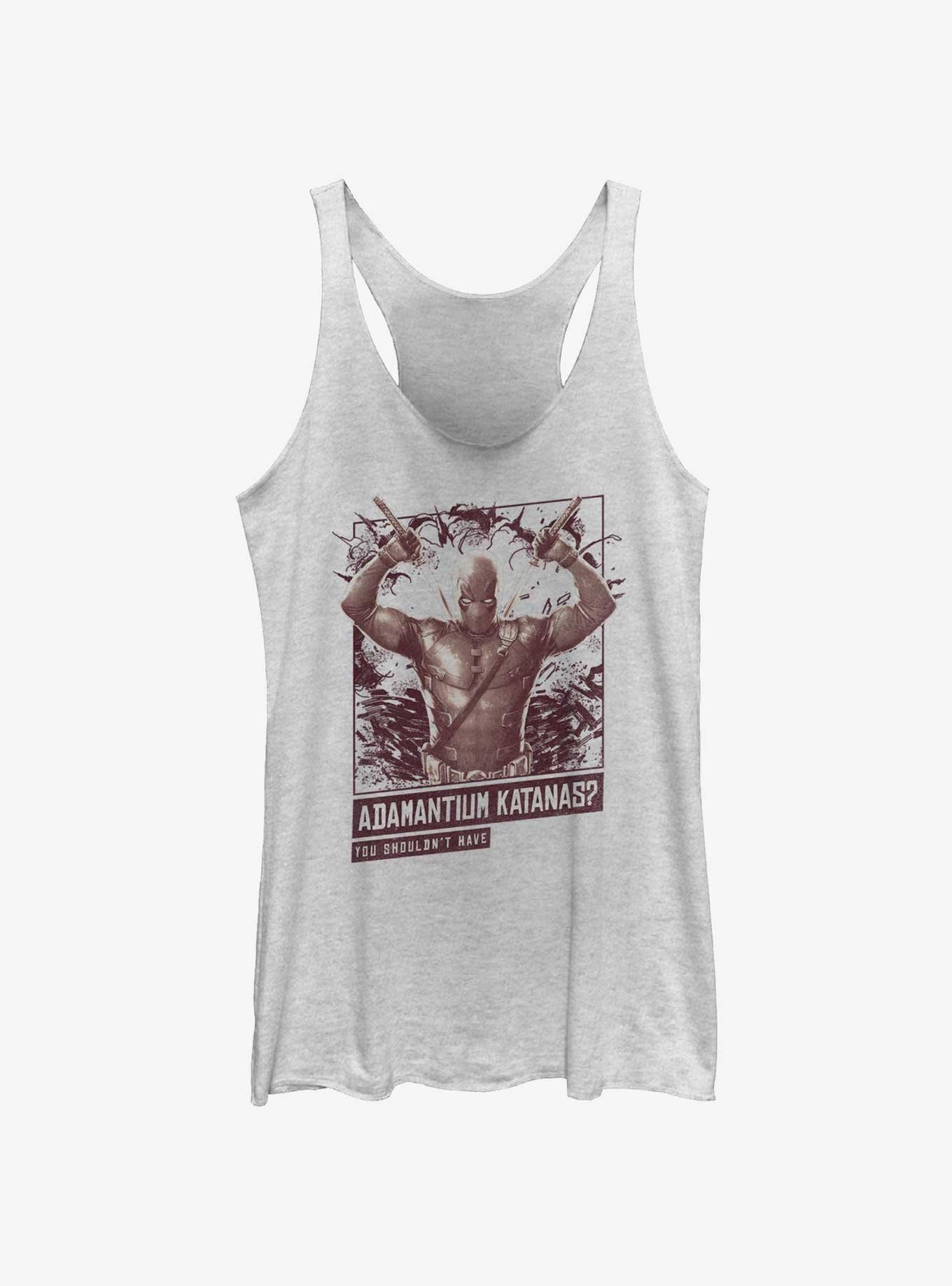Marvel Deadpool & Wolverine Adamantium Katanas Girls Tank