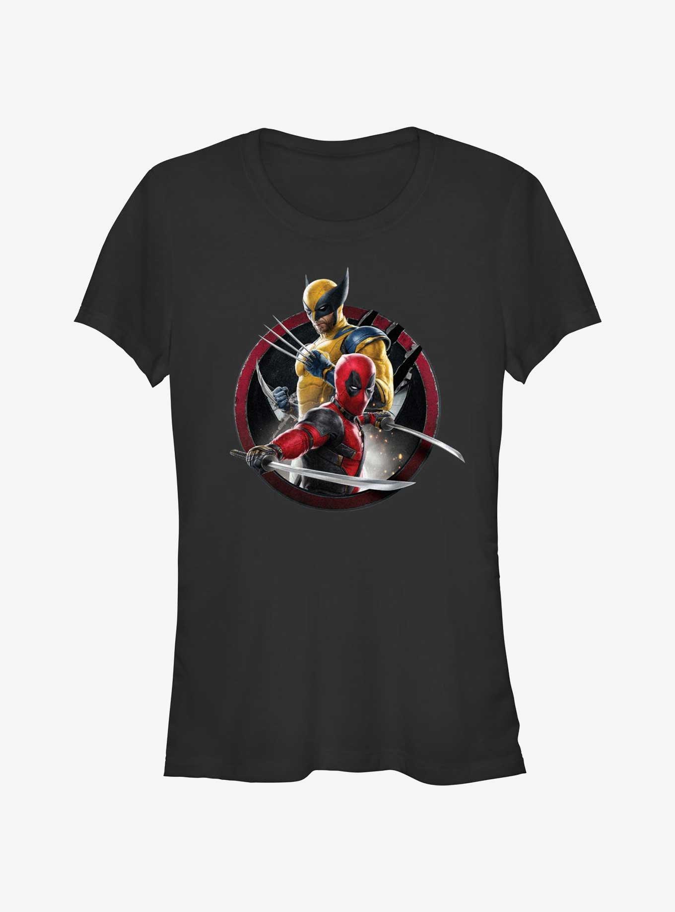 Marvel Deadpool & Wolverine Duo Badge Girls T-Shirt, , hi-res