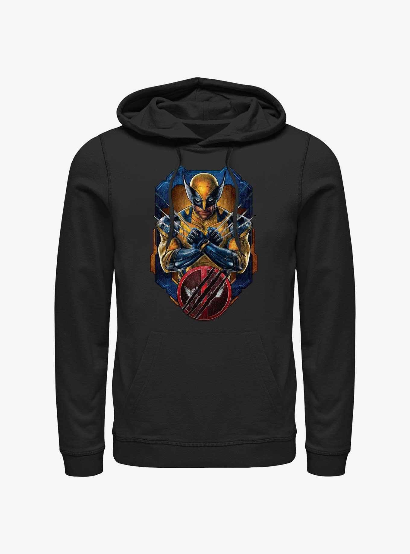 Marvel Deadpool & Wolverine Wolverine Pose Badge Hoodie