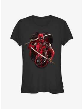 Marvel Deadpool & Wolverine Deadpool Pose Badge Girls T-Shirt, , hi-res