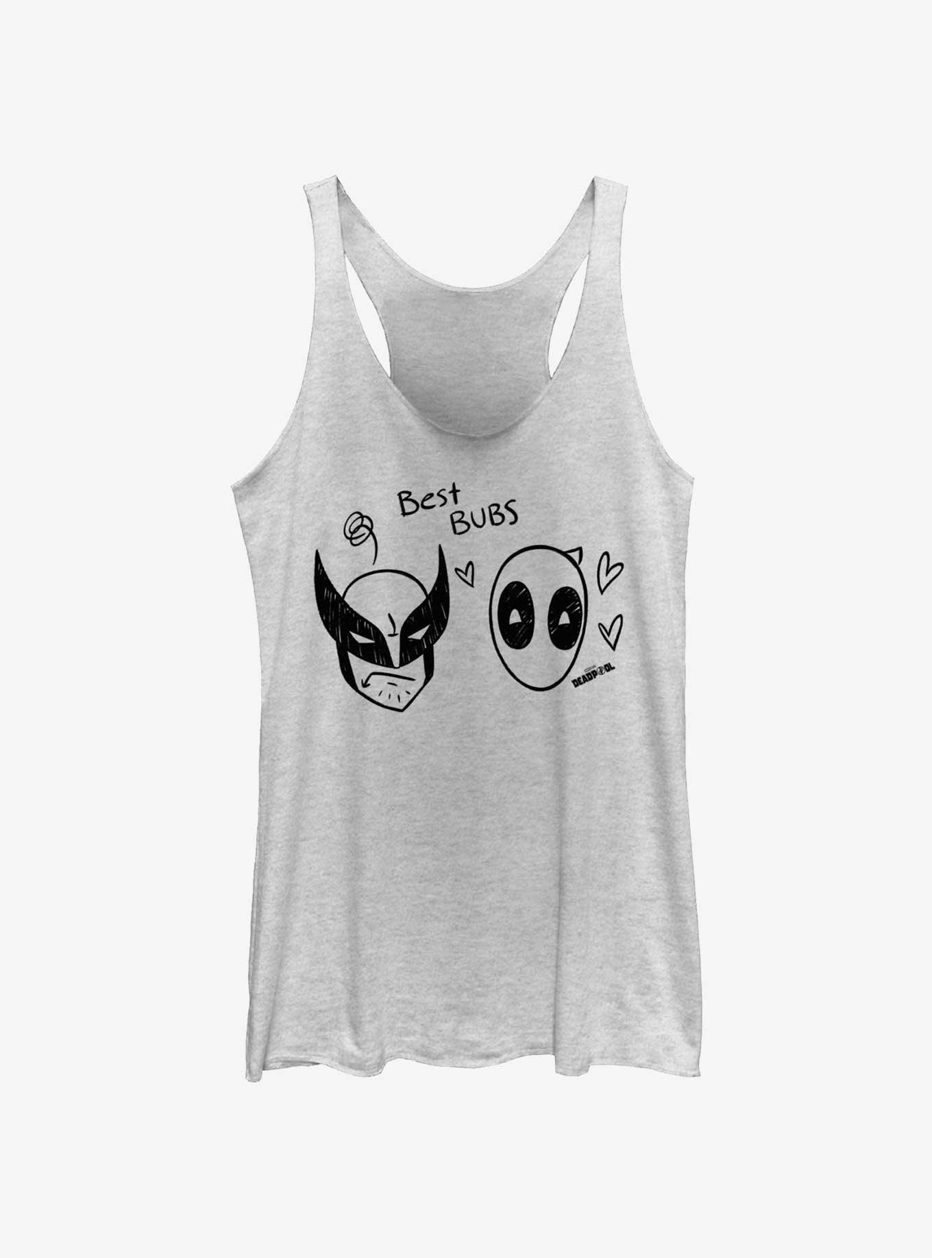 Marvel Deadpool & Wolverine Best Bubs Scribbles Girls Tank