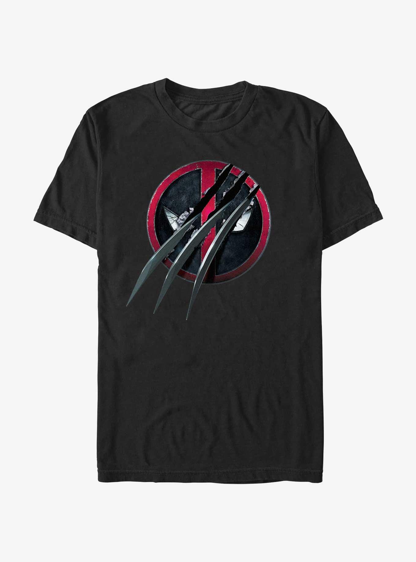 Marvel Deadpool & Wolverine Clawed Pool T-Shirt, BLACK, hi-res