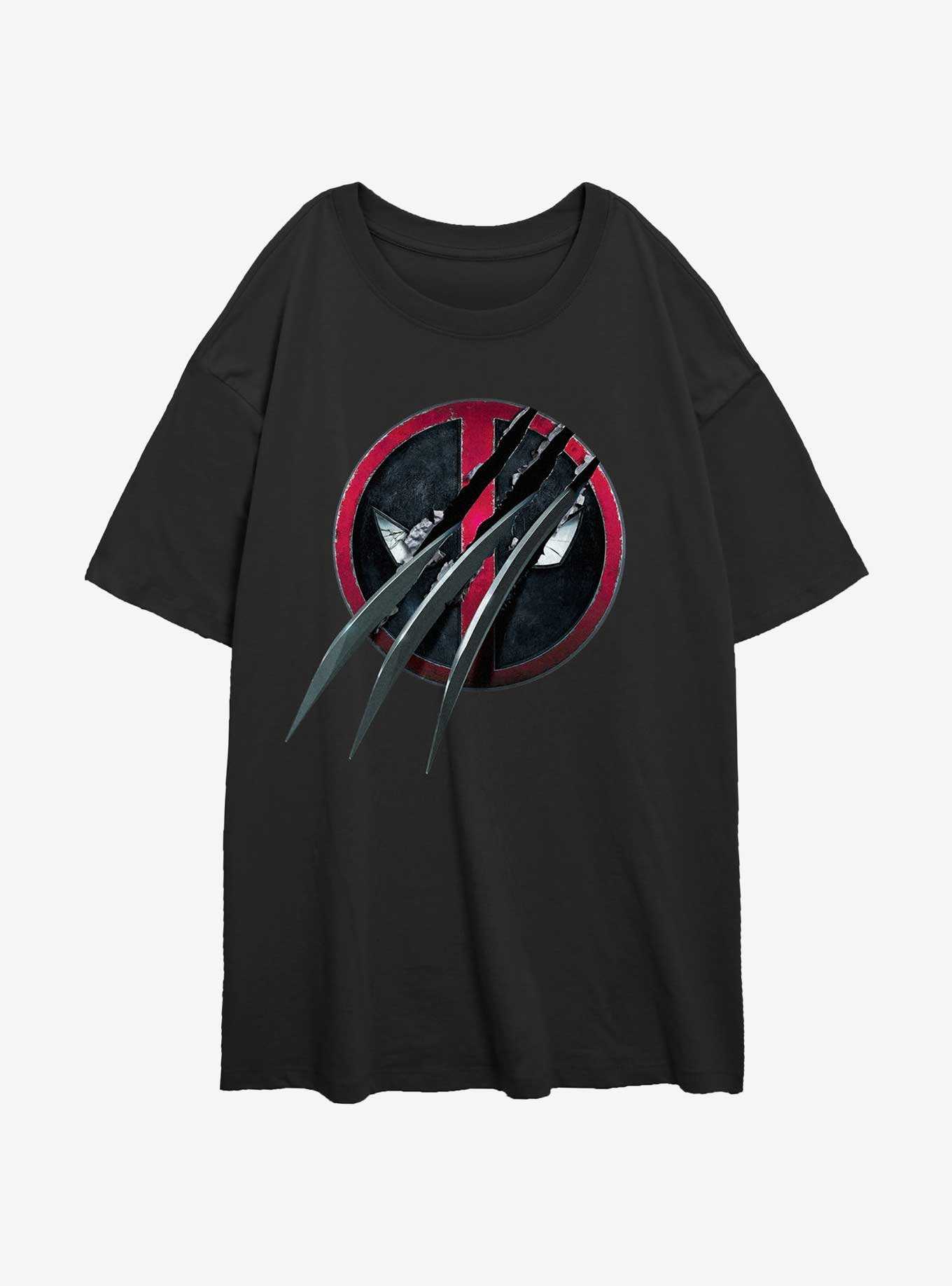 Marvel Deadpool & Wolverine Clawed Pool Girls Oversized T-Shirt, , hi-res