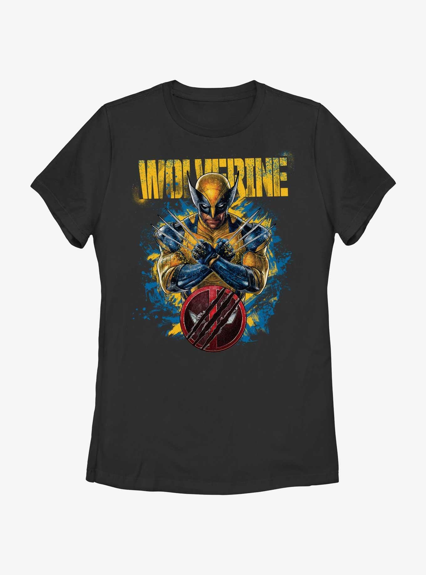 Marvel Deadpool & Wolverine Paint Dump Wolverine Womens T-Shirt, , hi-res