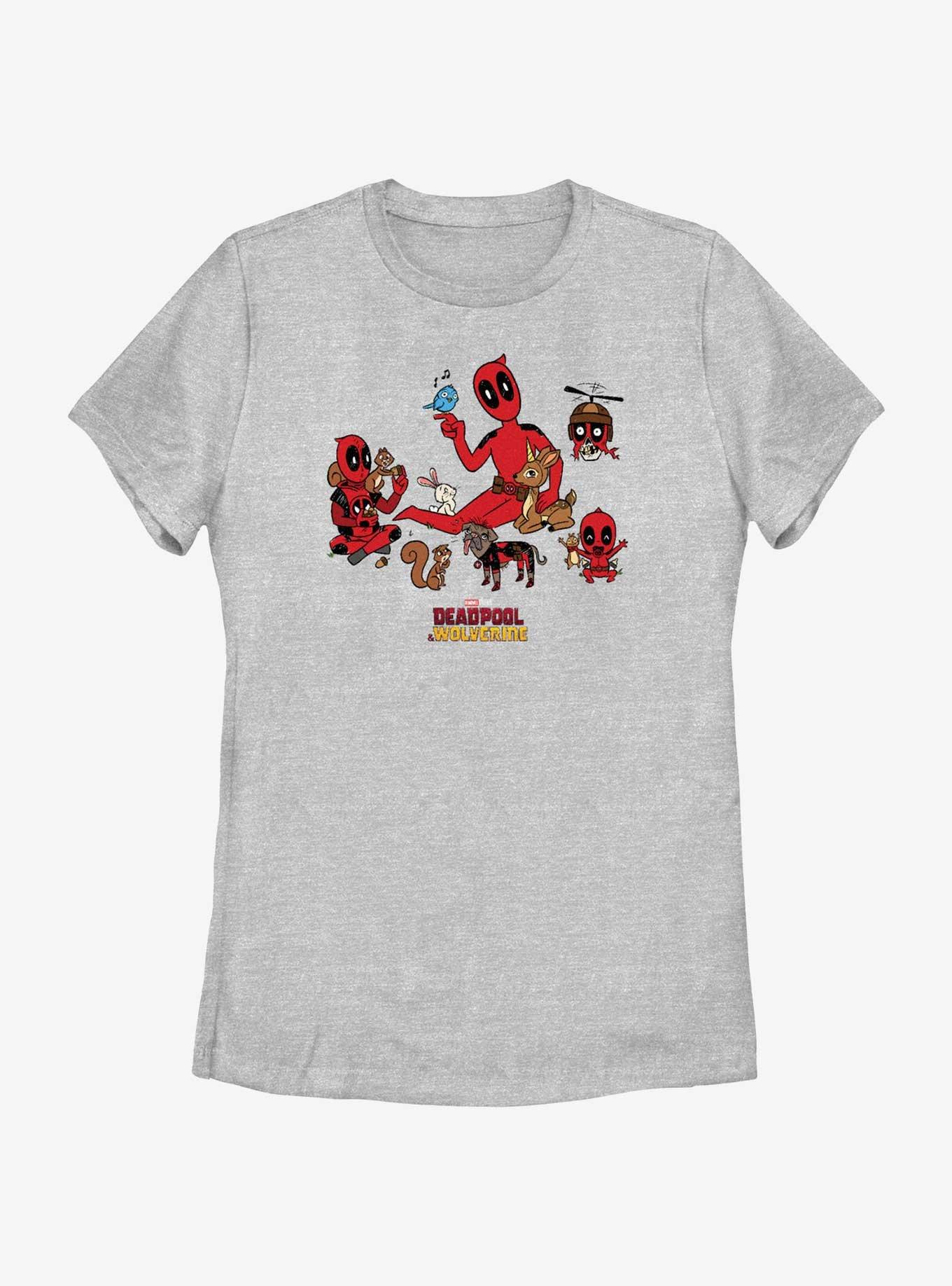 Marvel Deadpool & Wolverine Friend To All Womens T-Shirt, ATH HTR, hi-res