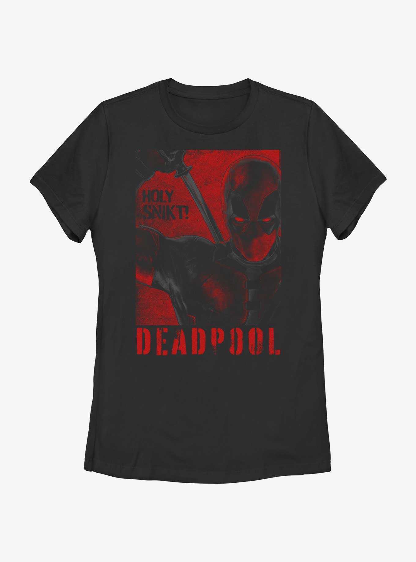 Marvel Deadpool & Wolverine Holy Snikt Deadpool Poster Womens T-Shirt BoxLunch Web Exclusive, , hi-res