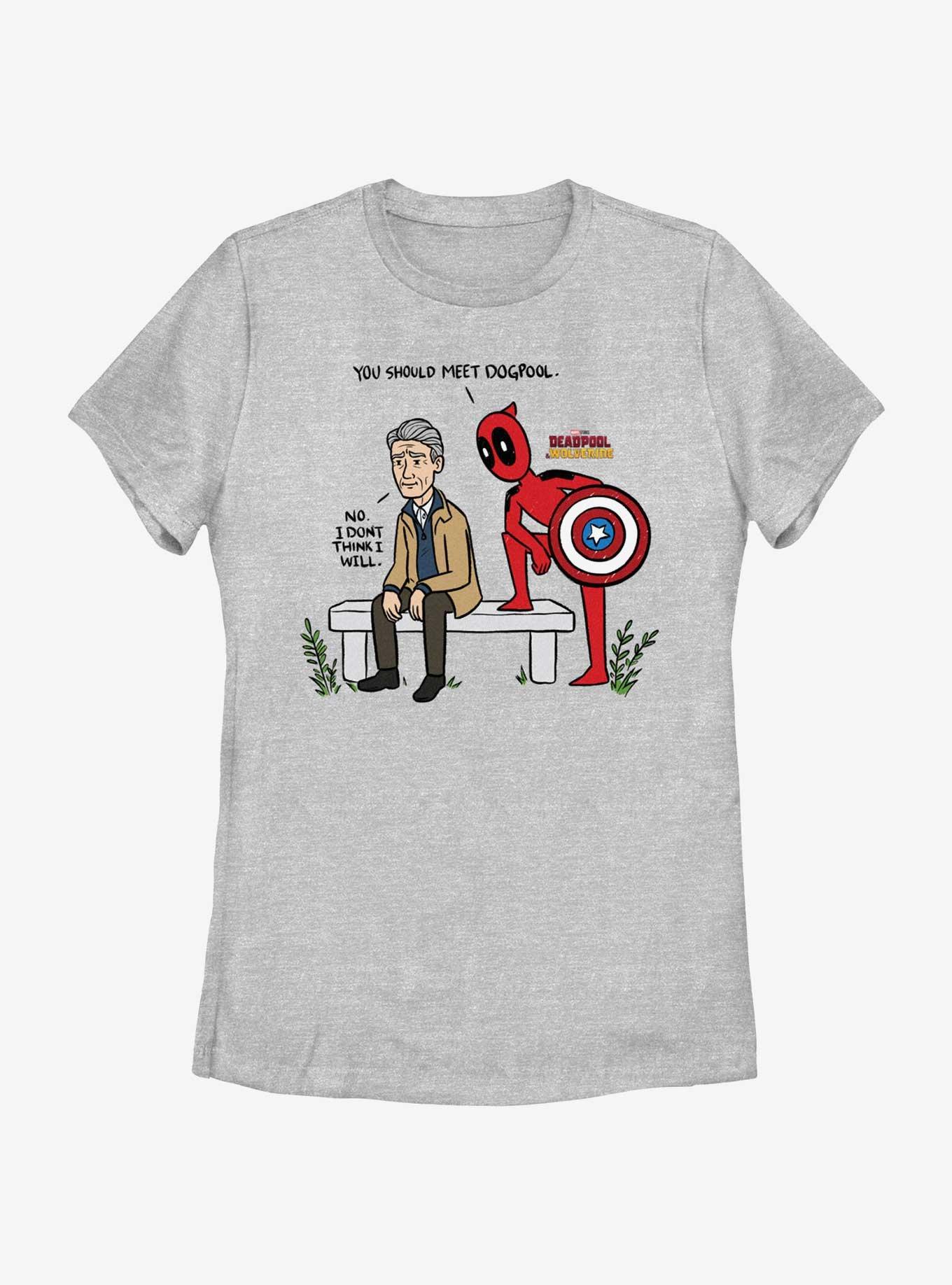 Marvel Deadpool & Wolverine You Should Meet Dogpool Womens T-Shirt, ATH HTR, hi-res