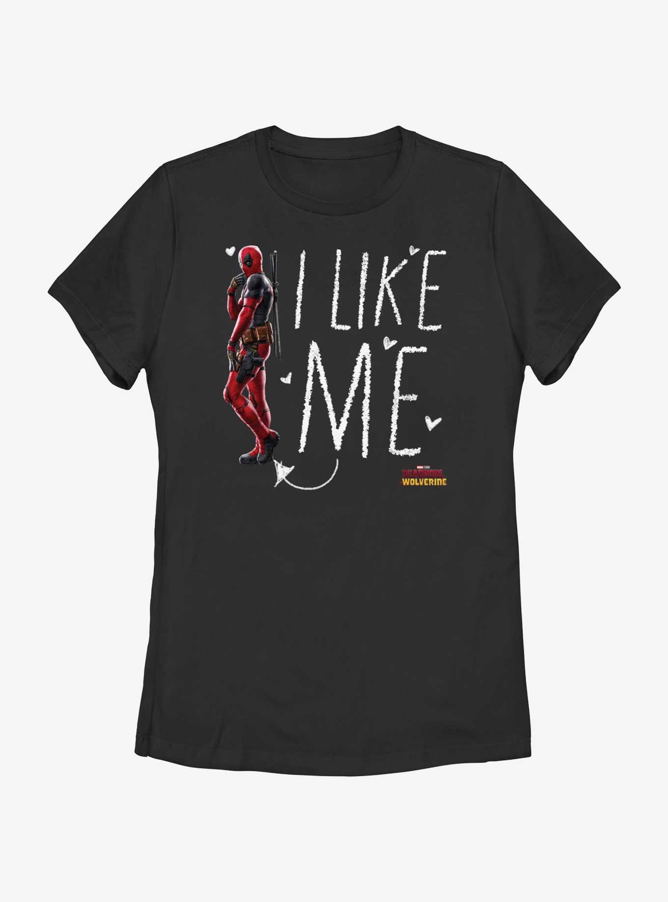 Marvel Deadpool & Wolverine I Like Me Womens T-Shirt, BLACK, hi-res