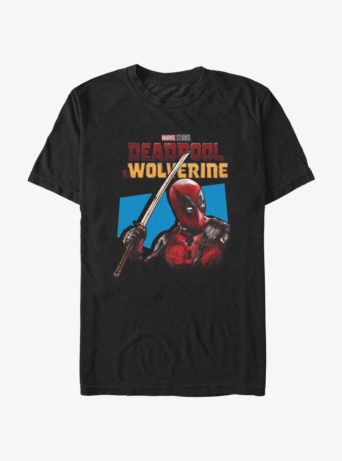 Marvel Deadpool & Wolverine Spotlight Deadpool T-Shirt, BLACK, hi-res