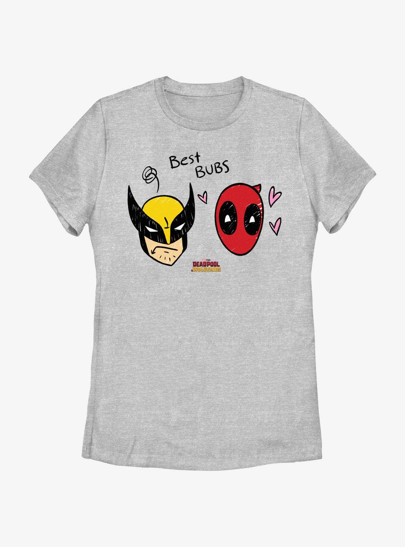 Marvel Deadpool & Wolverine Best Bubs Womens T-Shirt, ATH HTR, hi-res