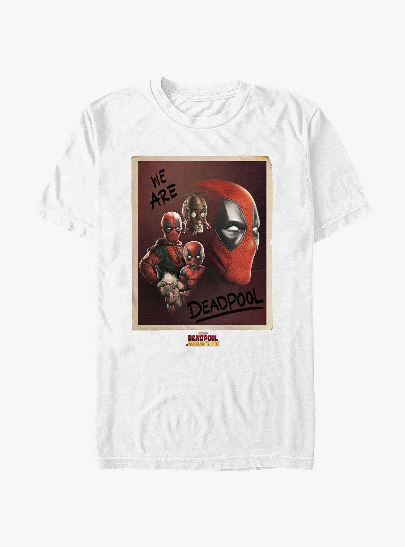 Marvel Deadpool & Wolverine We Are Deadpool Portrait T-Shirt, WHITE, hi-res