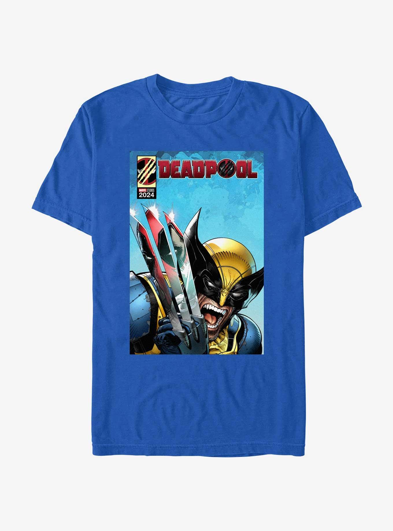 Marvel Deadpool & Wolverine Reflection In The Claw T-Shirt, , hi-res