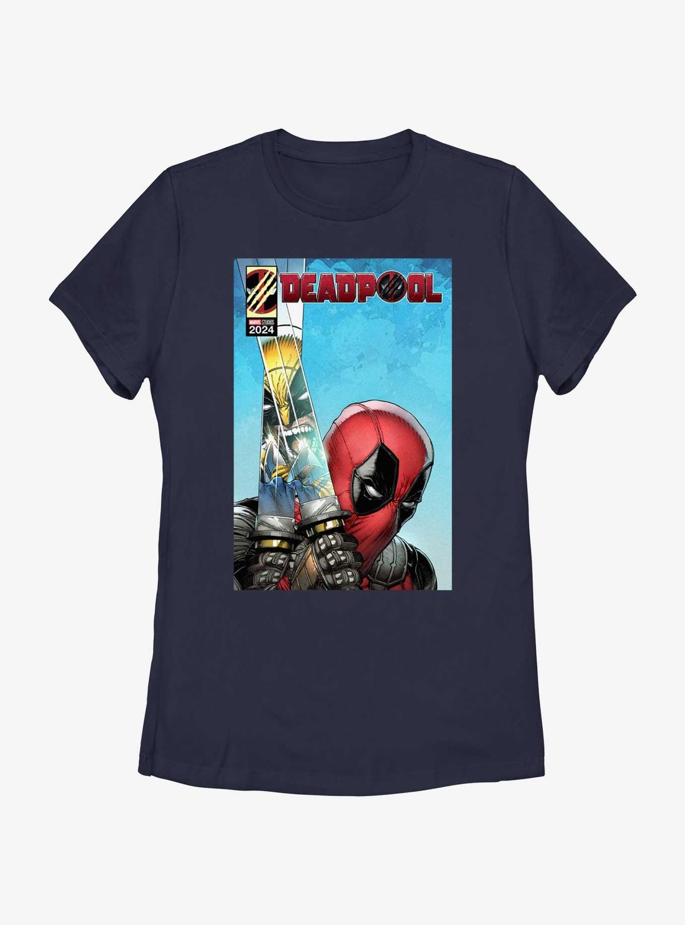 Marvel Deadpool & Wolverine Reflection In The Swords Womens T-Shirt, , hi-res