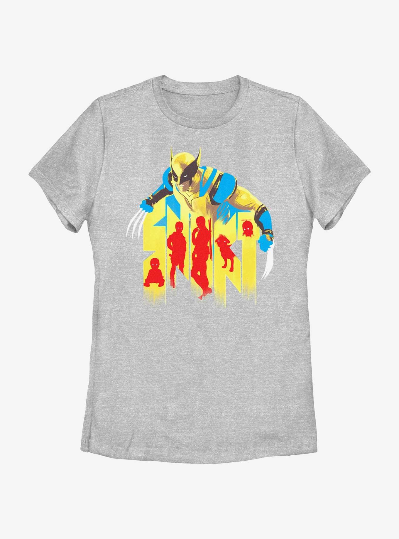 Marvel Deadpool & Wolverine Snikt Claws Out Multipool Womens T-Shirt, , hi-res