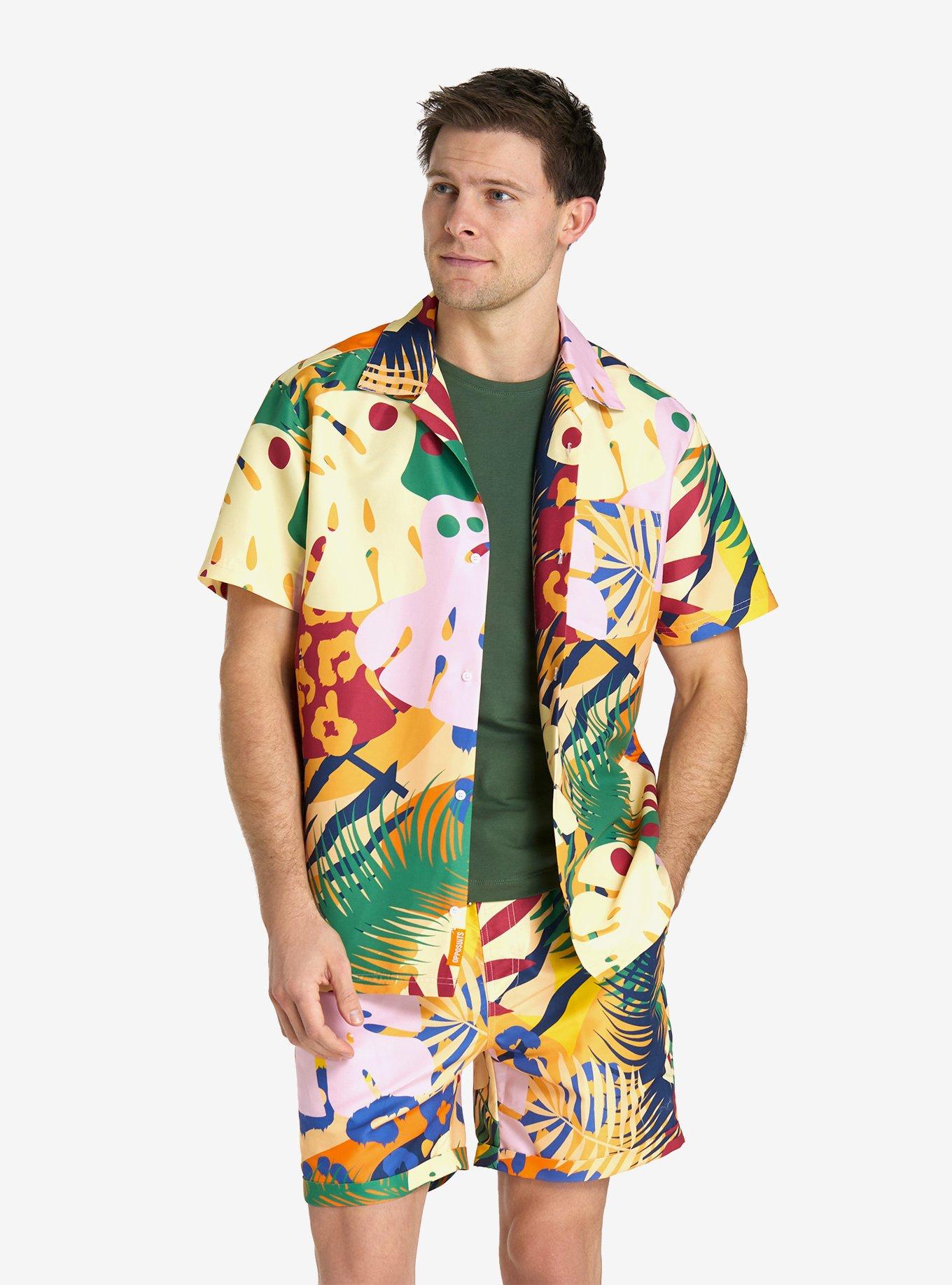 Tropic Thrill Button-Up Shirt and Short Set, , hi-res