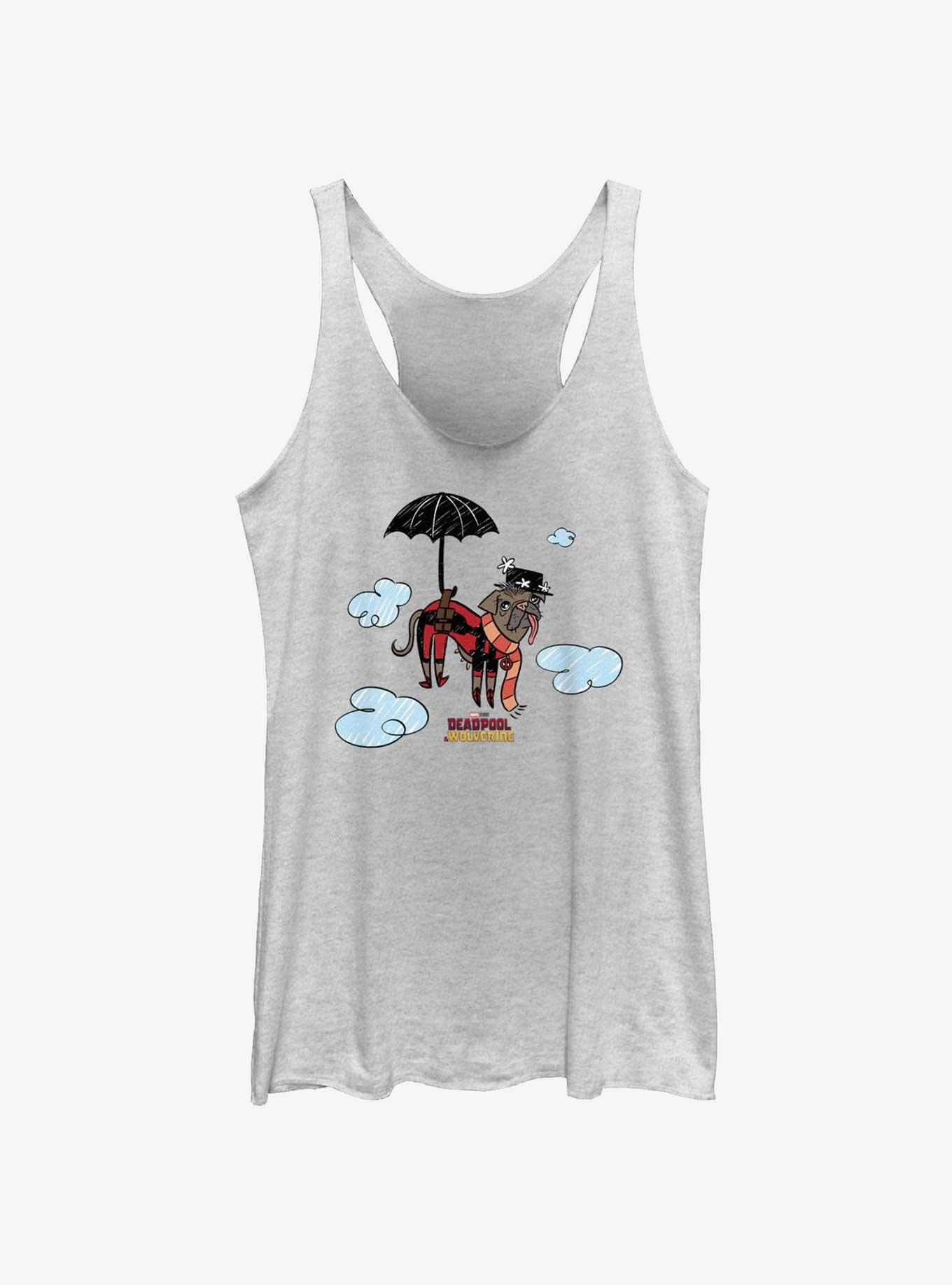 Marvel Deadpool & Wolverine Dogpool Puppins Womens Tank Top, WHITE HTR, hi-res