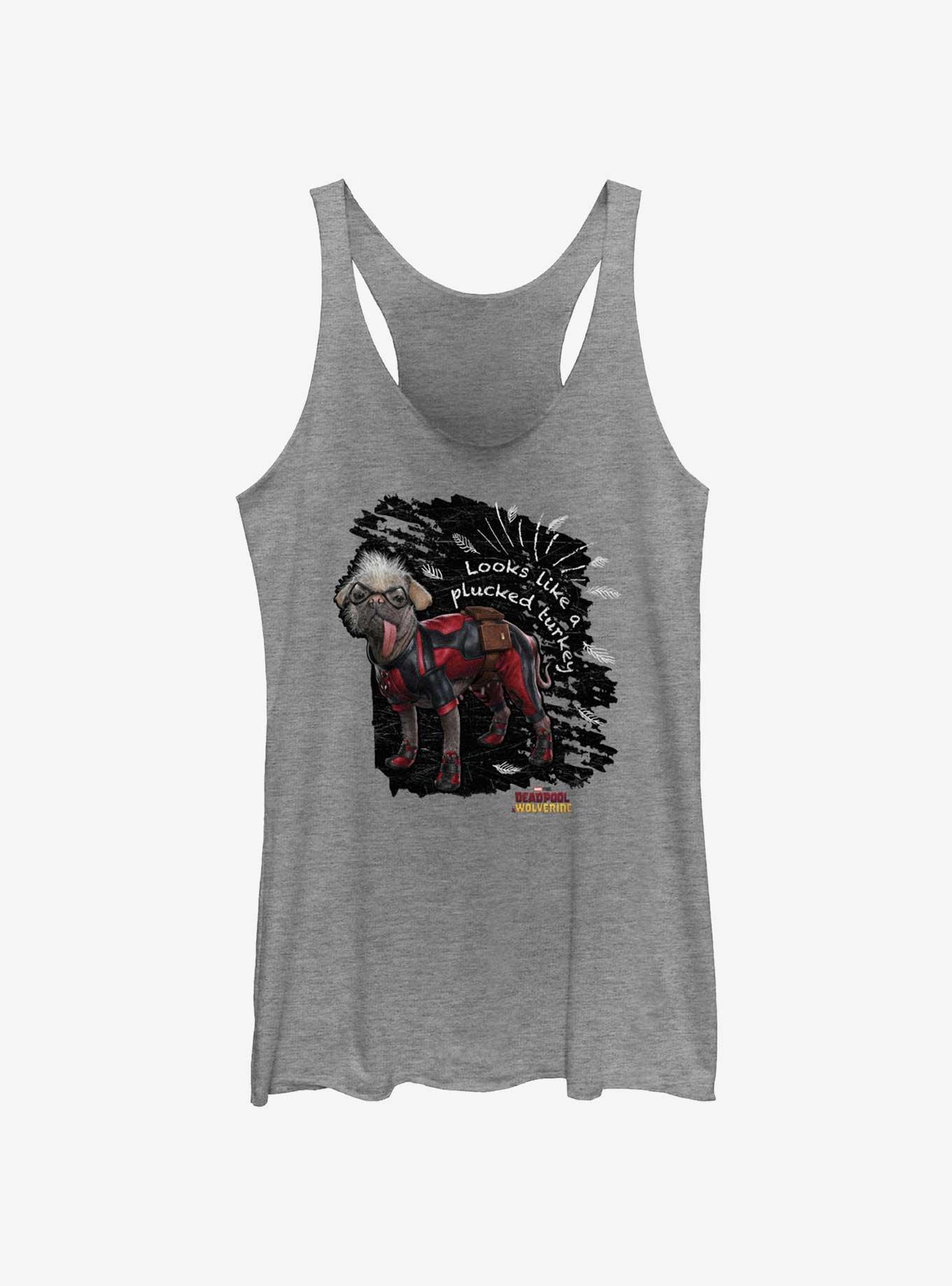 Marvel Deadpool & Wolverine Looks Like A Plucked Turkey Womens Tank Top, , hi-res