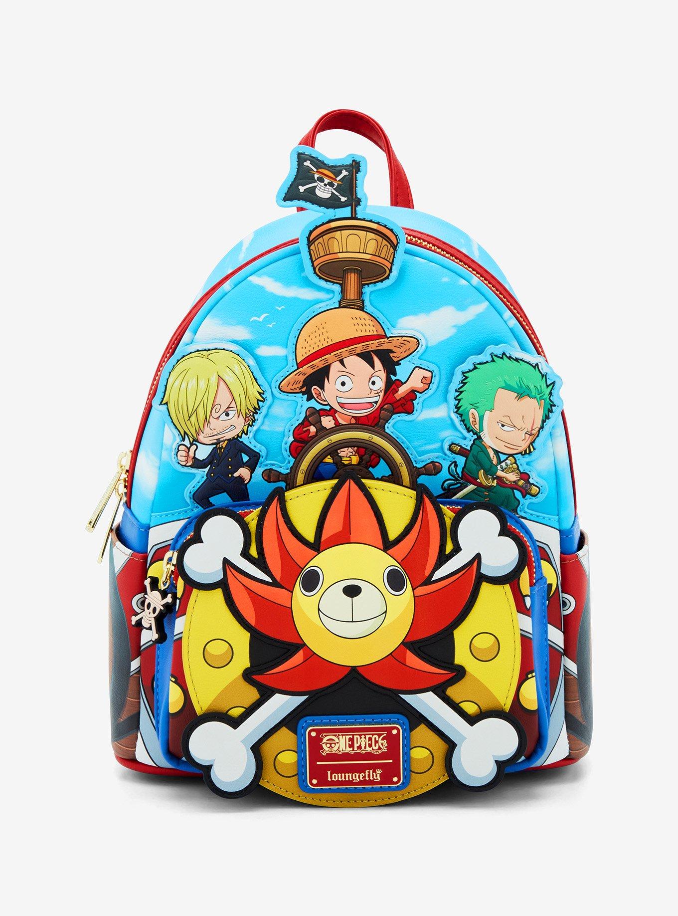 Loungefly One Piece Chibi Trio Thousand Sunny Mini Backpack, , hi-res