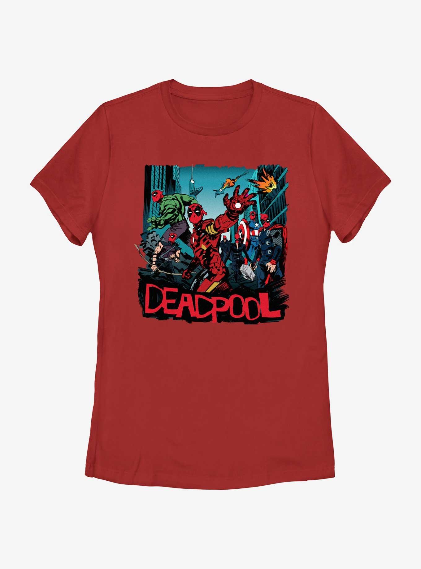 Marvel Deadpool & Wolverine Deadpool Avengers Womens T-Shirt, , hi-res