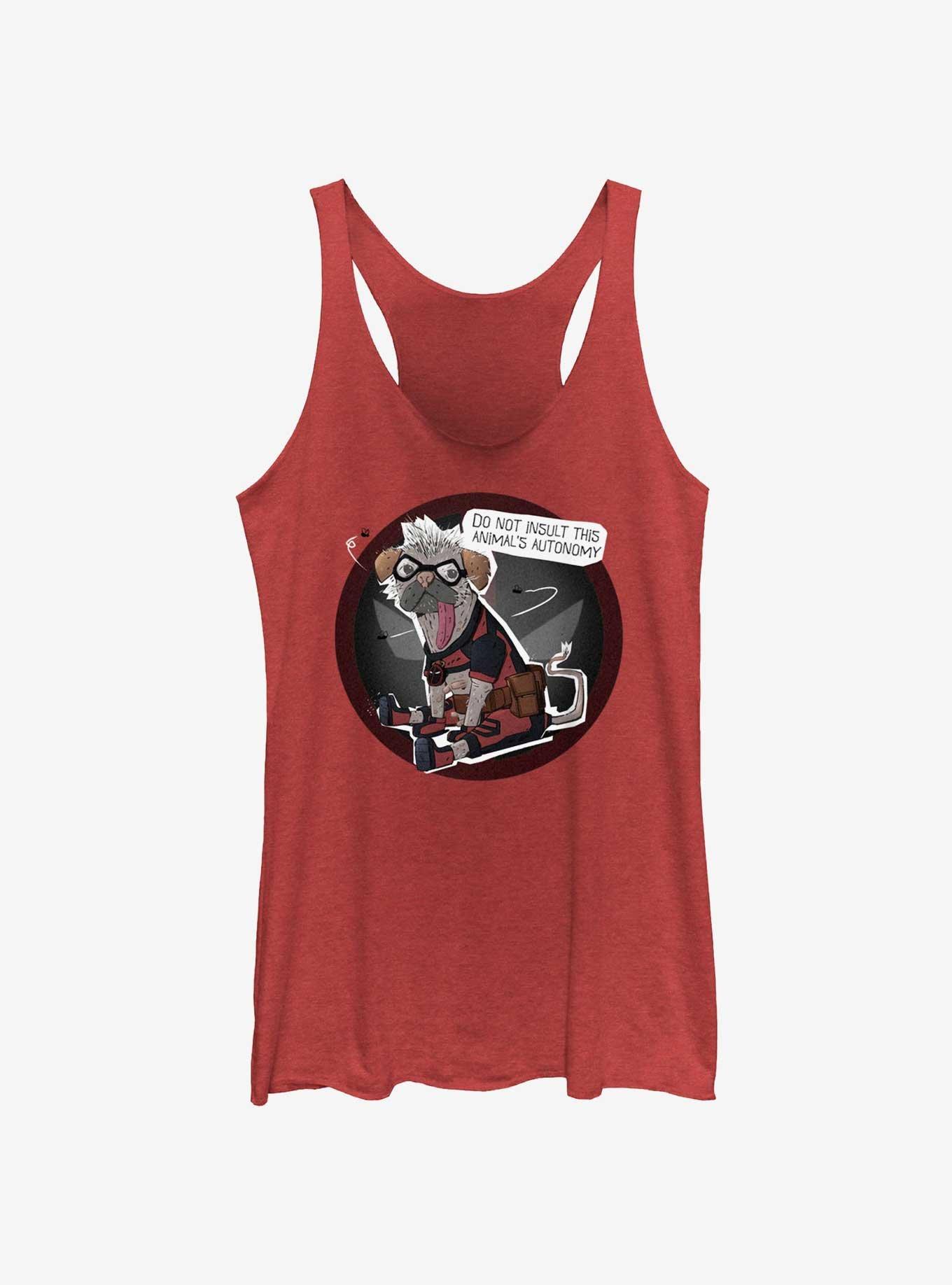 Marvel Deadpool & Wolverine Dogpool Autonomy Womens Tank Top, RED HTR, hi-res