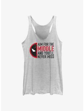 Marvel Deadpool & Wolverine Aim For The Middle Womens Tank Top, , hi-res