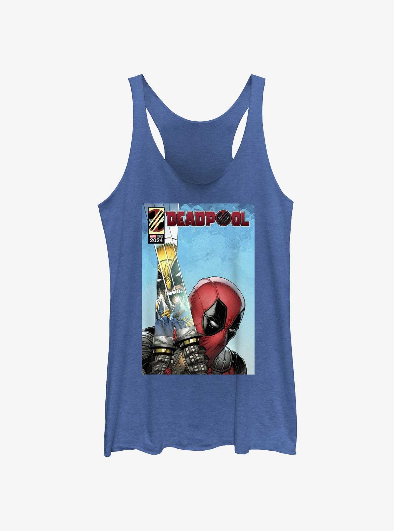 Marvel Deadpool & Wolverine Reflection In The Swords Womens Tank Top ...