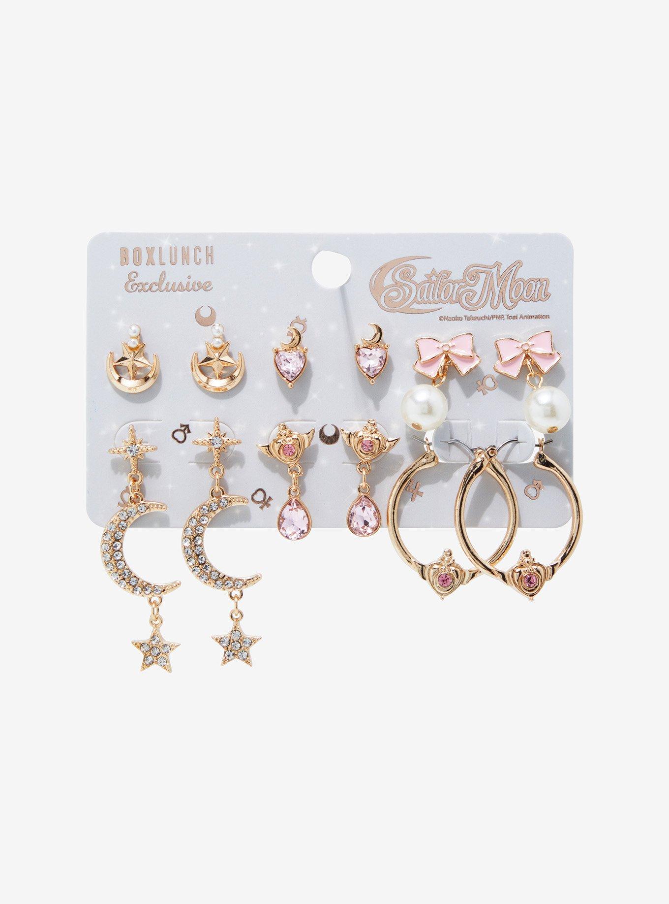 Sailor Moon Celestial Icons Earring Set - BoxLunch Exclusive, , hi-res