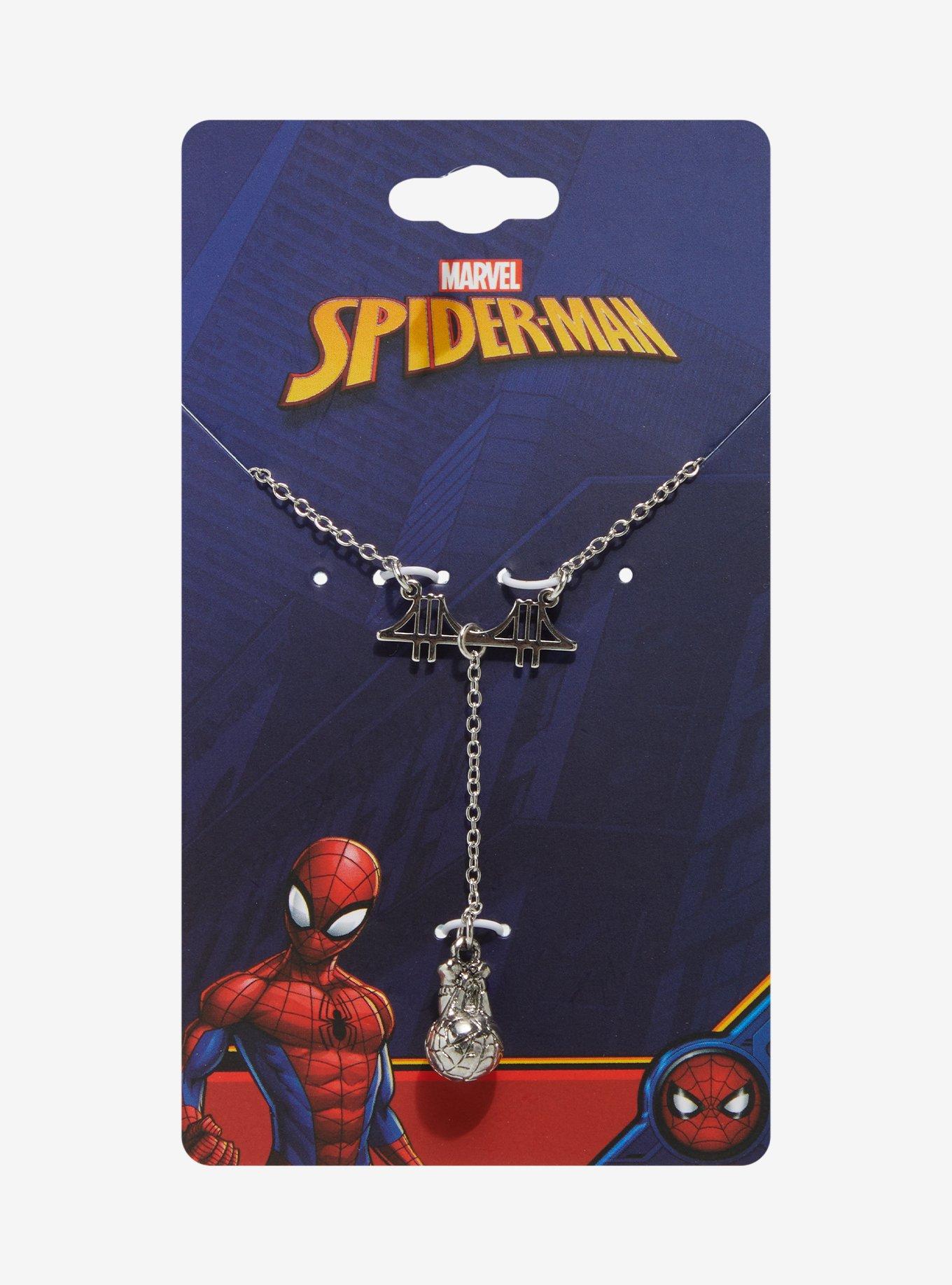 Marvel Spider-Man Swinging Bridge Necklace - BoxLunch Exclusive, , hi-res