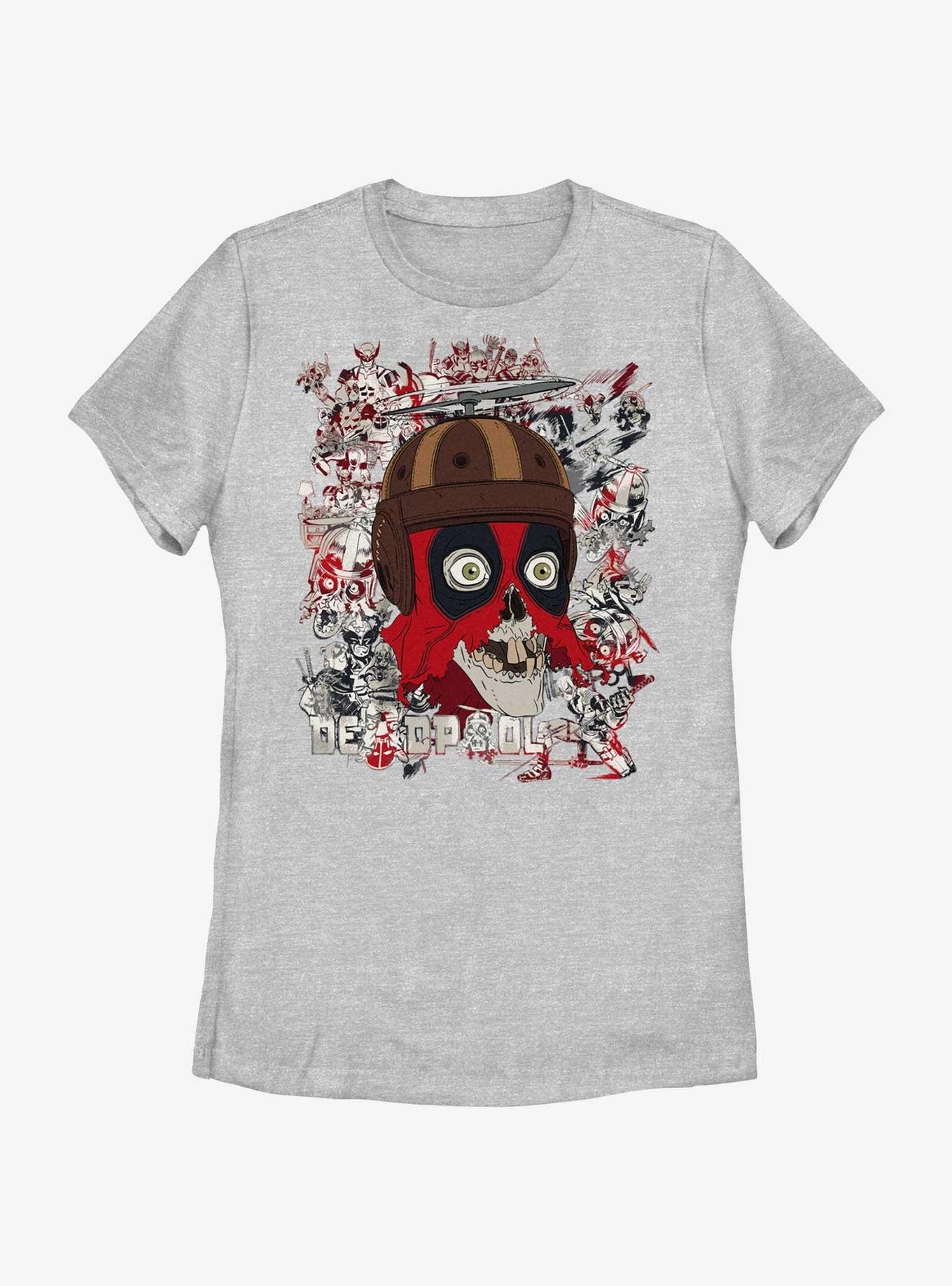 Marvel Deadpool & Wolverine Zombie Deadpool Womens T-Shirt, ATH HTR, hi-res