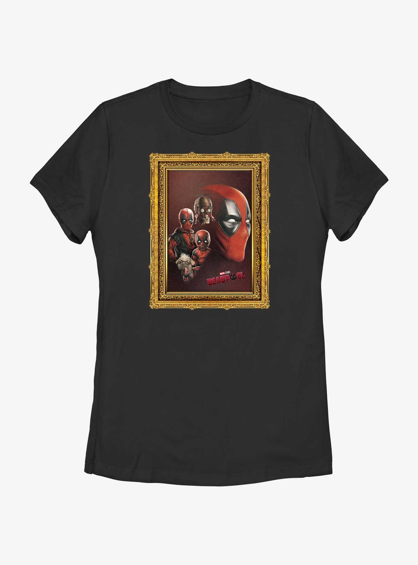 Marvel Deadpool & Wolverine Deadpool Photo Portrait Womens T-Shirt, BLACK, hi-res