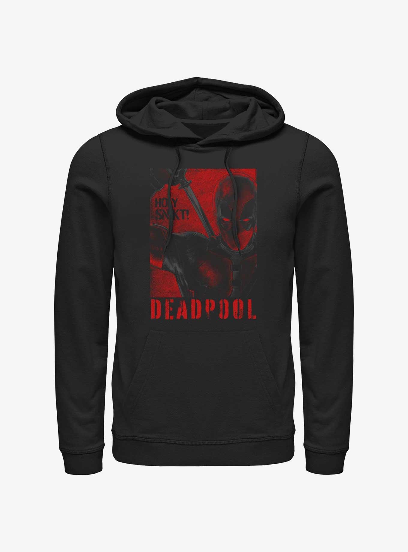 Marvel Deadpool & Wolverine Poster Deadpool SNIKT Hoodie BoxLunch Web Exclusive, BLACK, hi-res