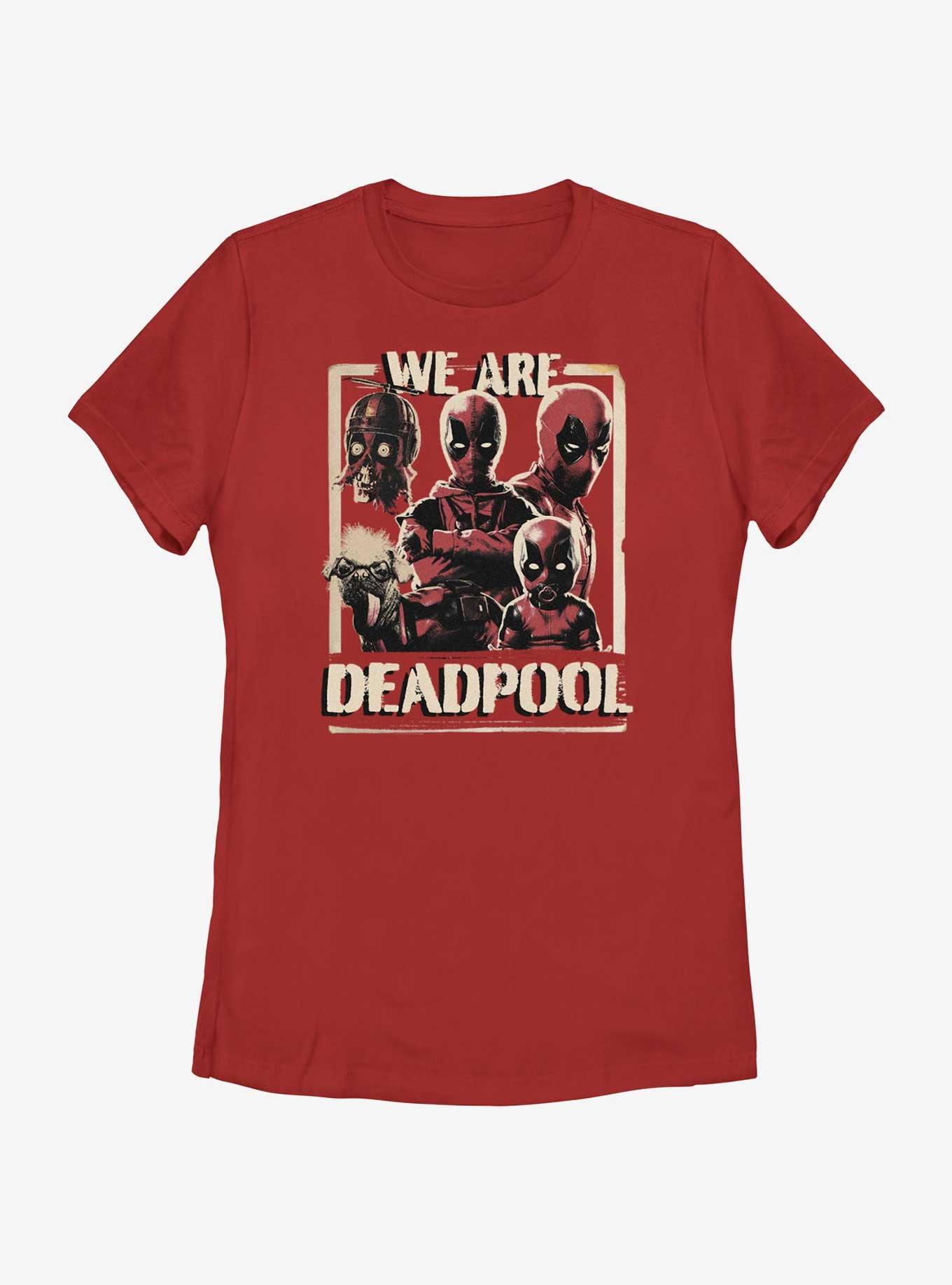 Marvel Deadpool & Wolverine We Are Deadpool Womens T-Shirt, RED, hi-res