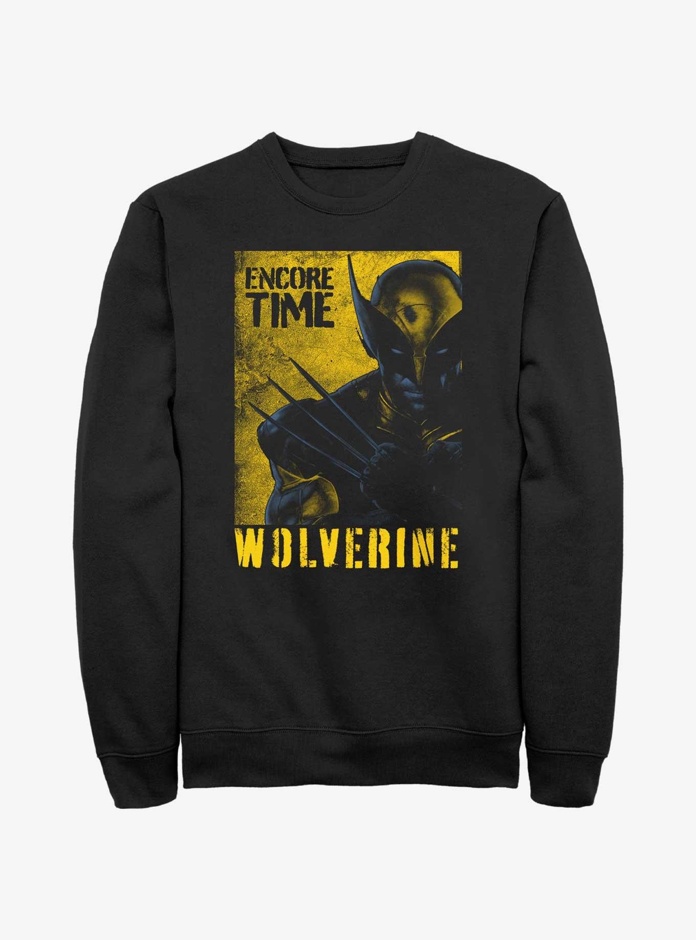 Marvel Deadpool & Wolverine Poster Wolverine Encore Time Sweatshirt, , hi-res