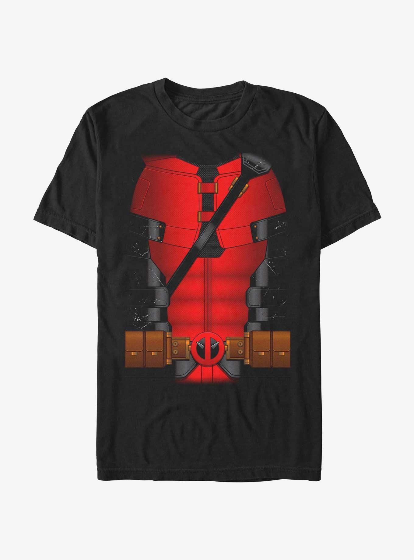 Marvel Deadpool & Wolverine Deadpool Costume T-Shirt, BLACK, hi-res