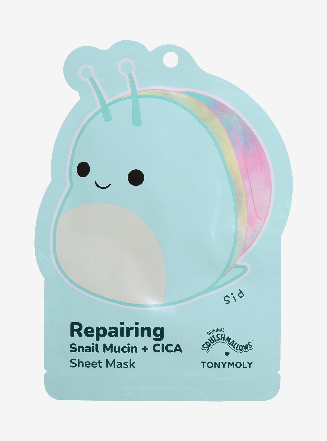 Squishmallows X TONYMOLY Sid The Snail Repairing Facial Sheet Mask, , hi-res