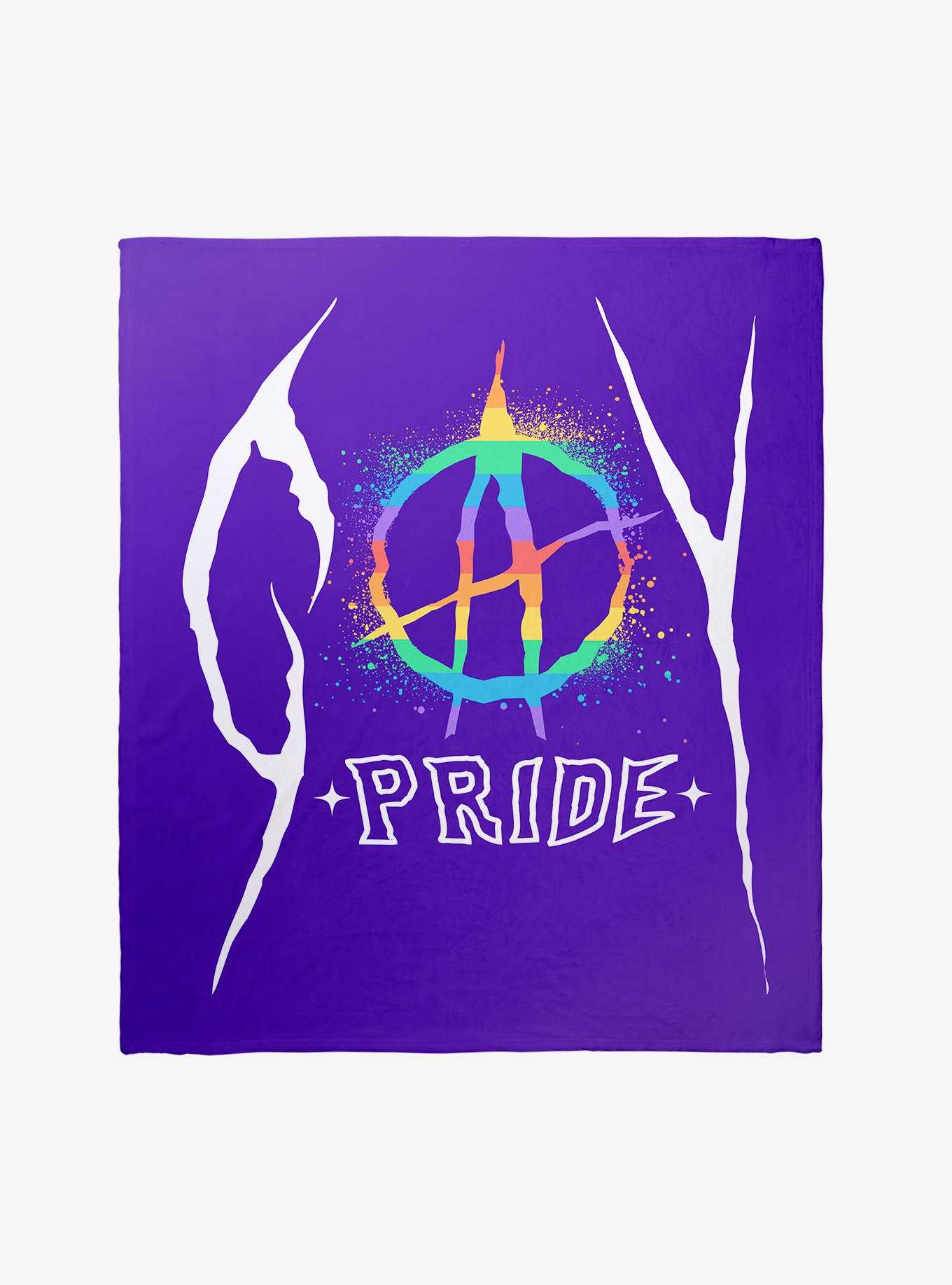 Gay Metal Pride Throw Blanket, , hi-res
