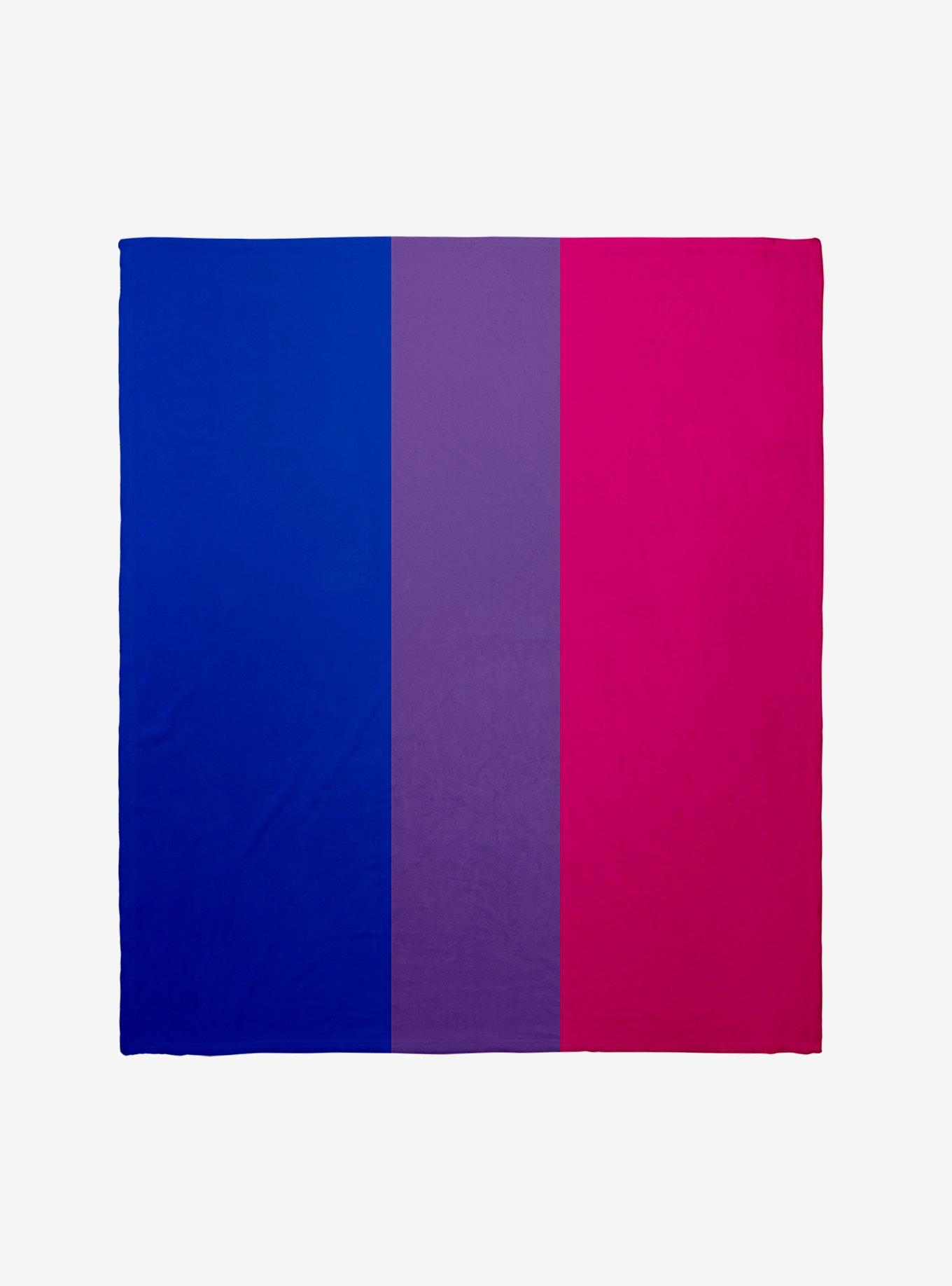 Bisexual Flag Throw Blanket, , hi-res